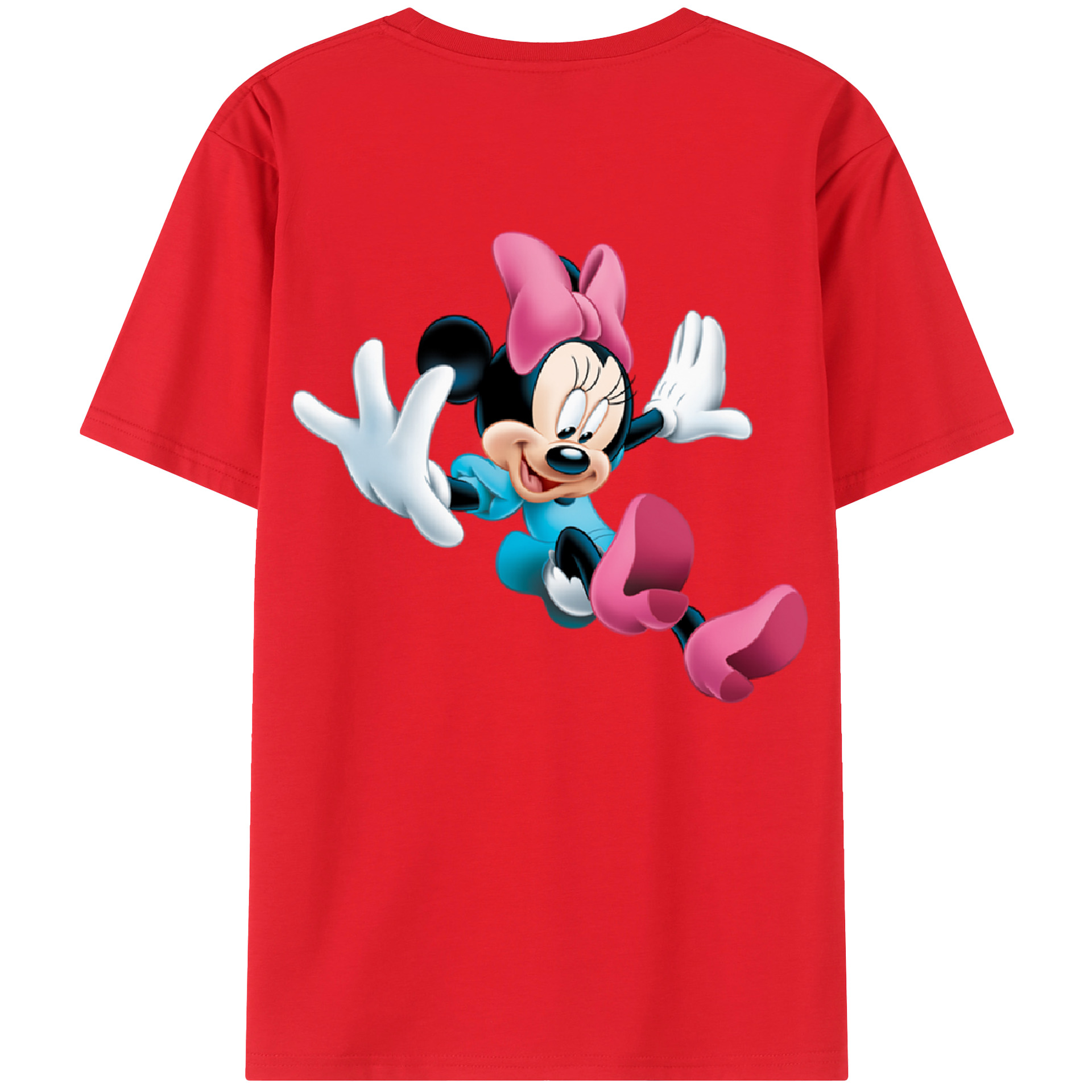 （画像用） ミッキーマウス Mickey Mouse レディース半袖Tシャツ(バックプリント)