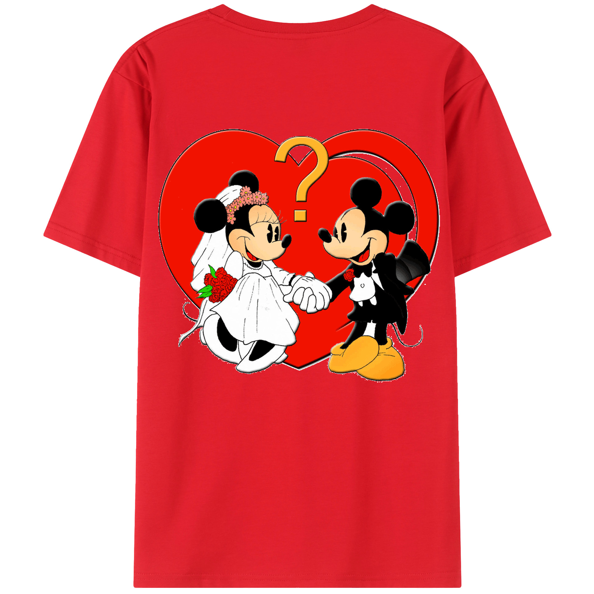 （画像用） ミッキーマウス Mickey Mouse レディース半袖Tシャツ(バックプリント)