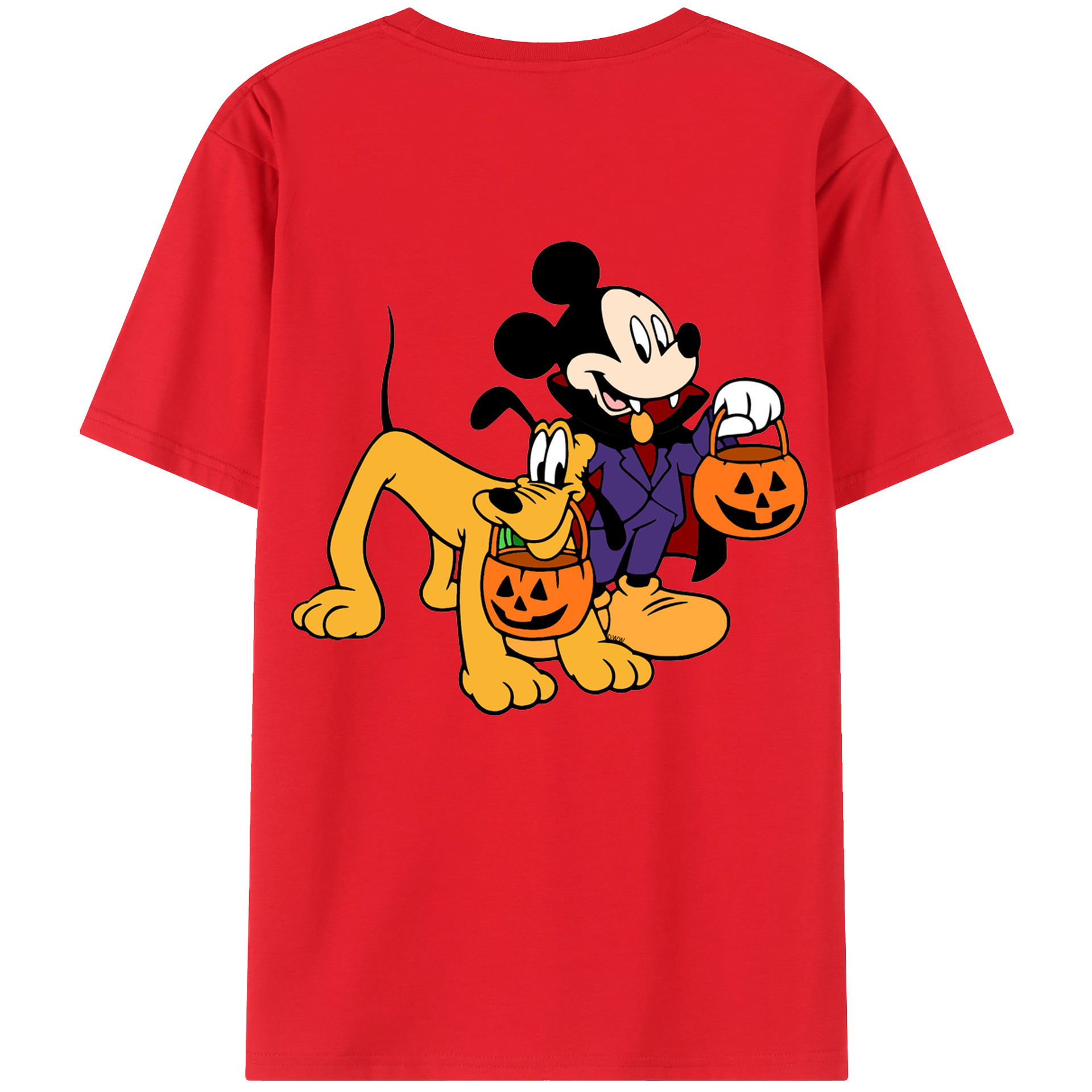 （画像用） ミッキーマウス Mickey Mouse レディース半袖Tシャツ(バックプリント)