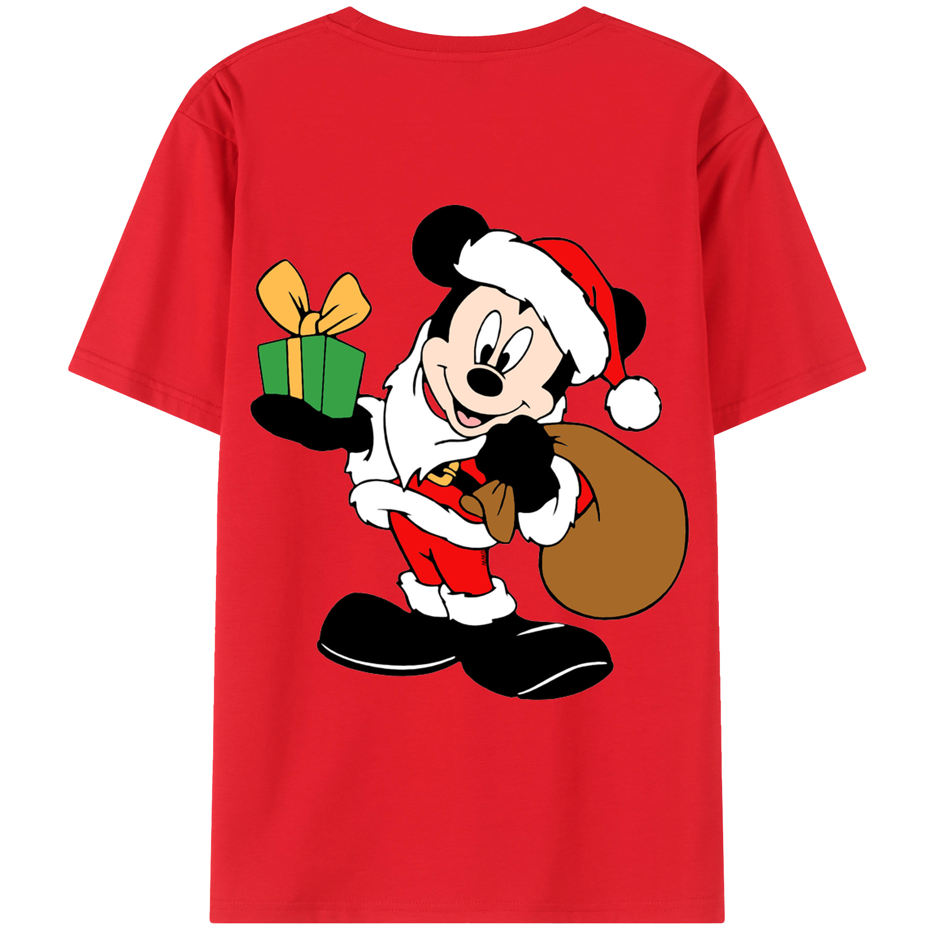 （画像用） ミッキーマウス Mickey Mouse レディース半袖Tシャツ(バックプリント)
