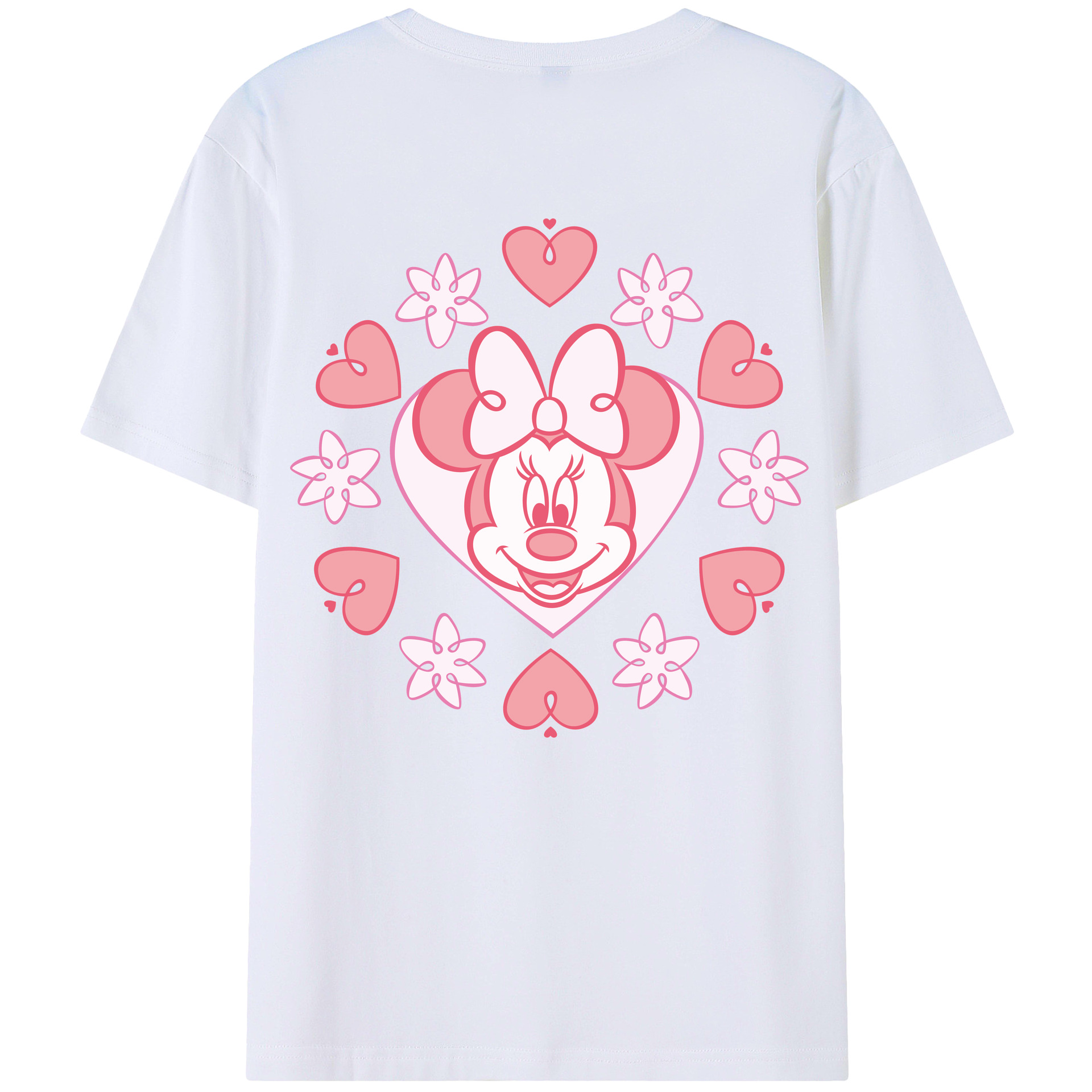 （画像用） ミッキーマウス Mickey Mouse レディース半袖Tシャツ(バックプリント)