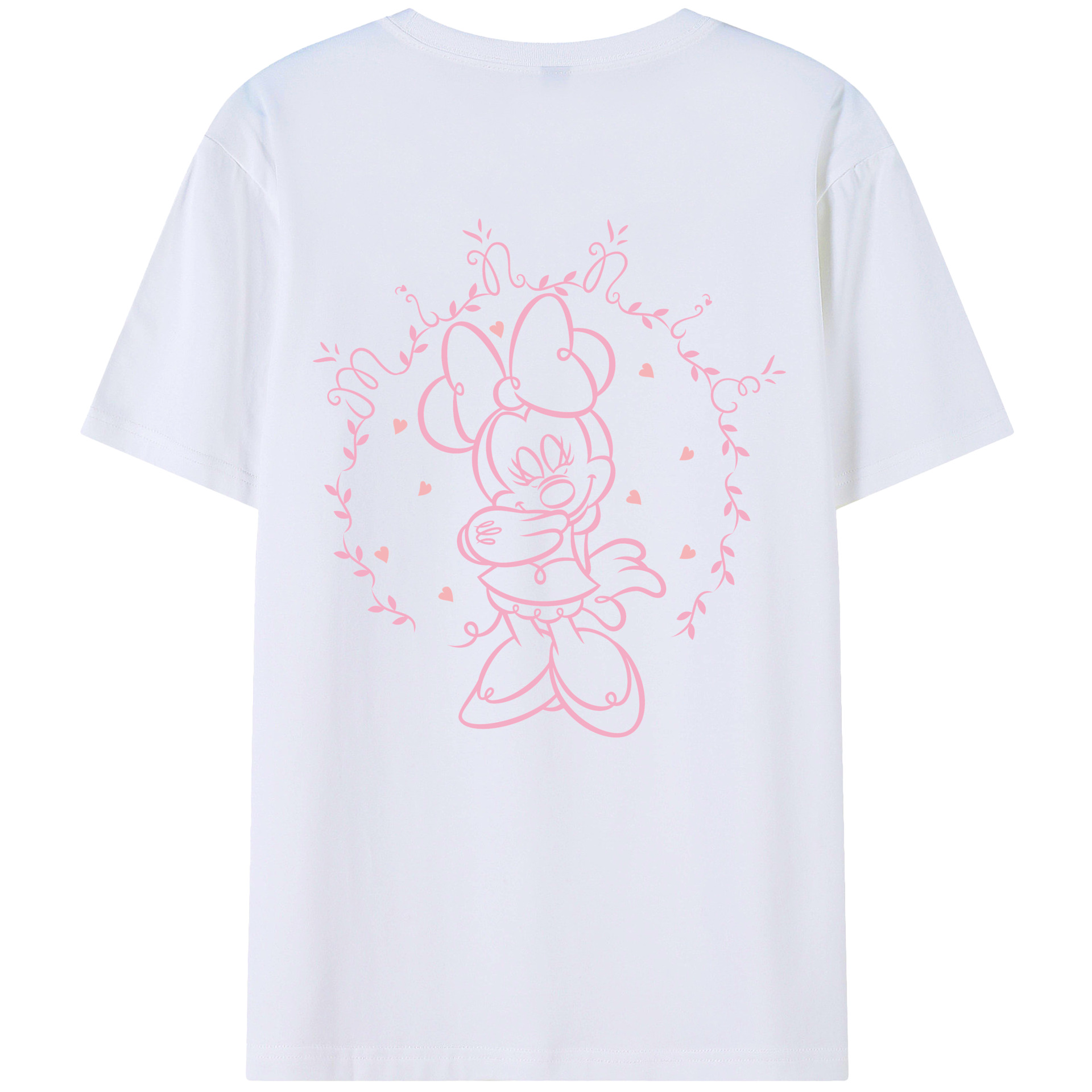 （画像用） ミッキーマウス Mickey Mouse レディース半袖Tシャツ(バックプリント)