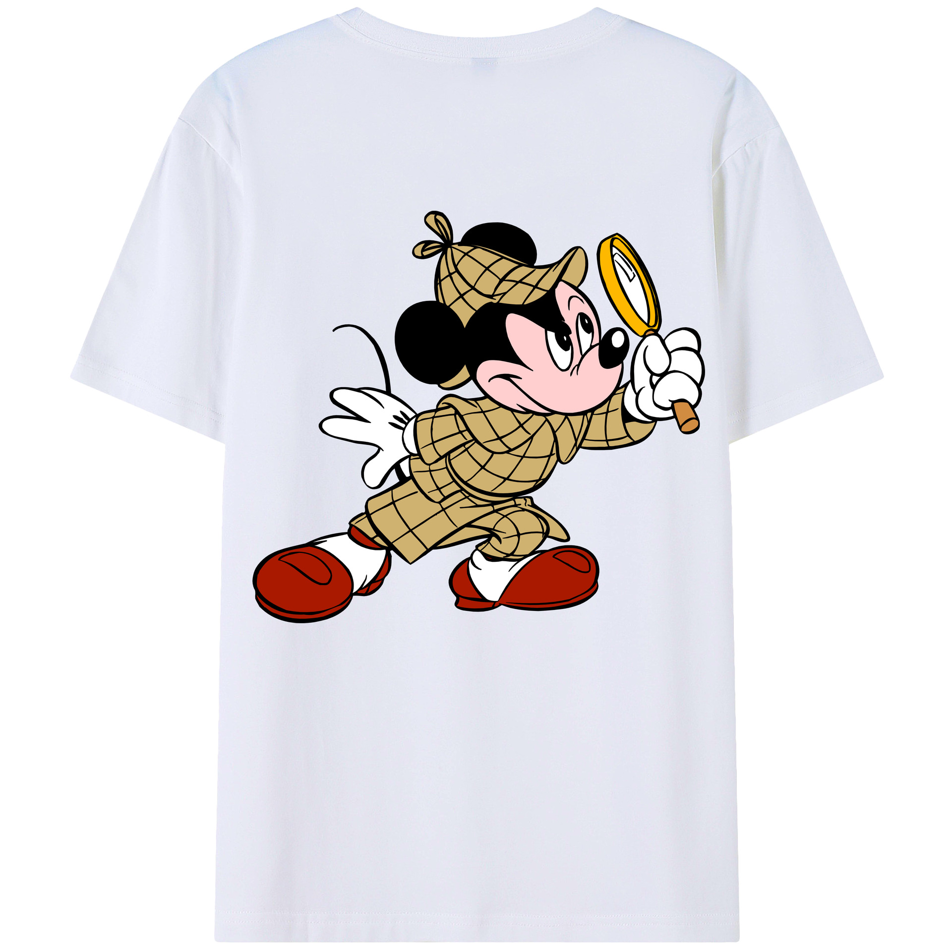 （画像用） ミッキーマウス Mickey Mouse レディース半袖Tシャツ(バックプリント)