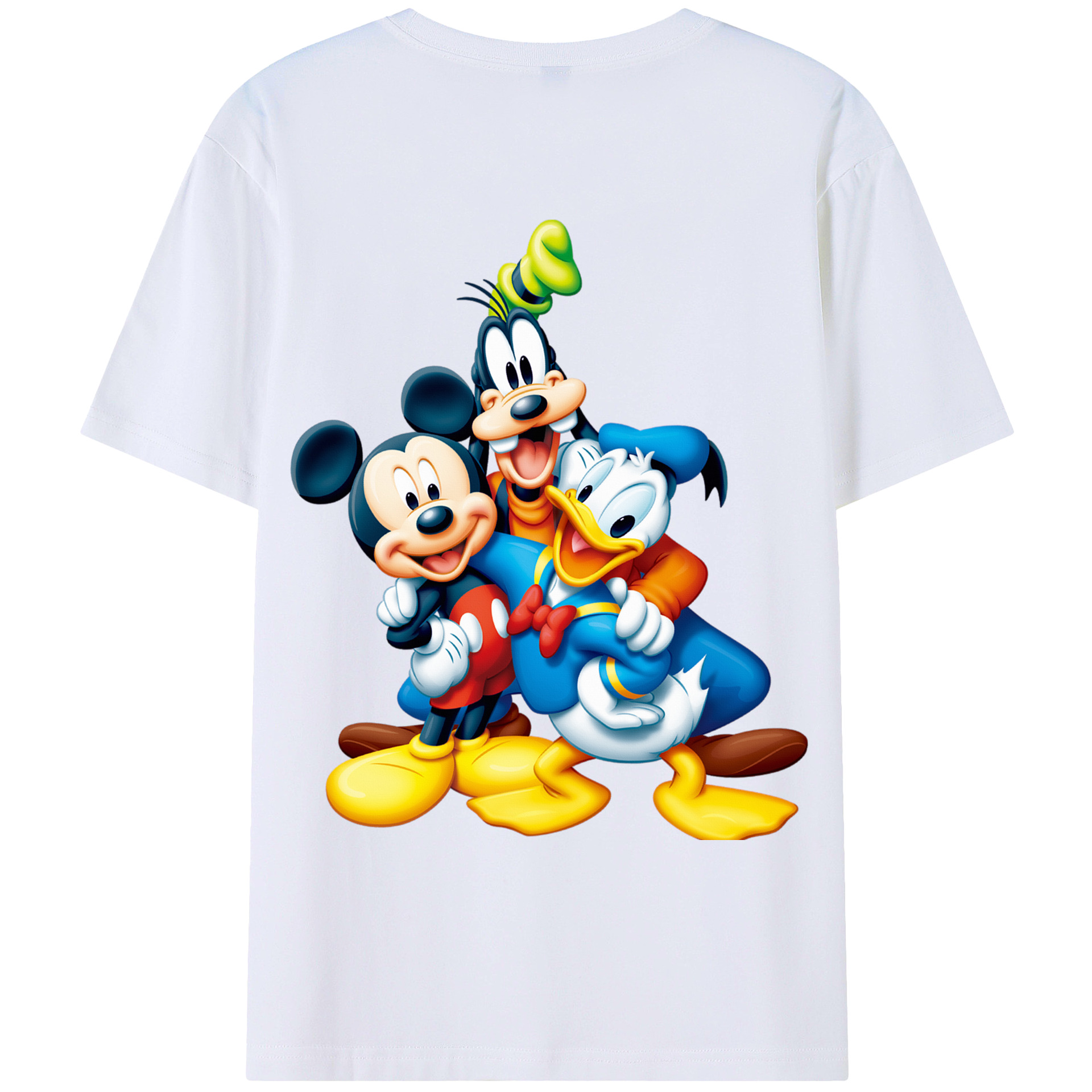 （画像用） ミッキーマウス Mickey Mouse レディース半袖Tシャツ(バックプリント)