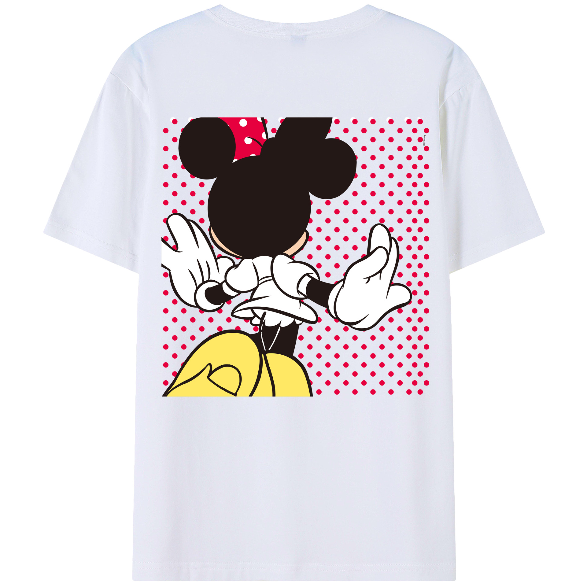 （画像用） ミッキーマウス Mickey Mouse レディース半袖Tシャツ(バックプリント)