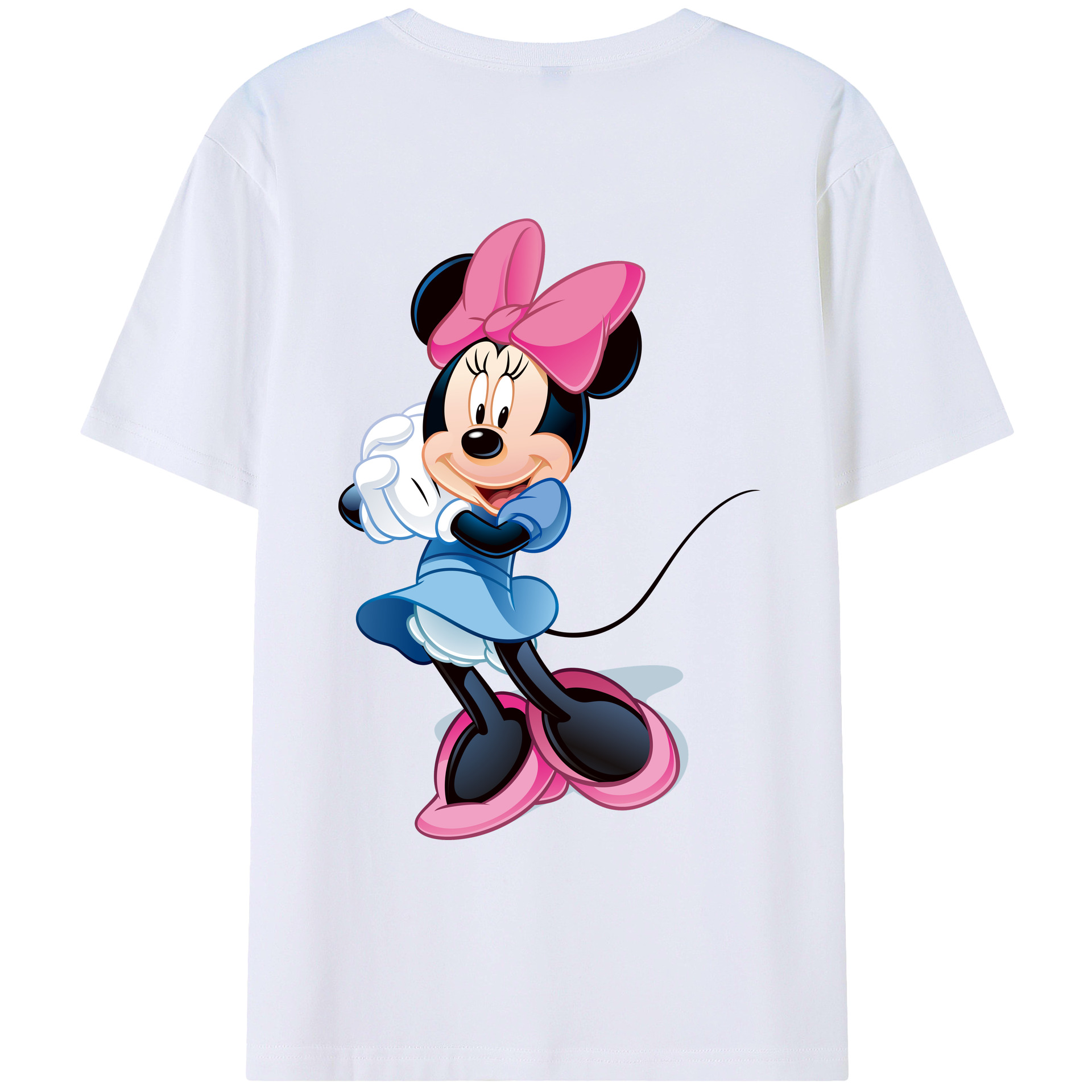 （画像用） ミッキーマウス Mickey Mouse レディース半袖Tシャツ(バックプリント)