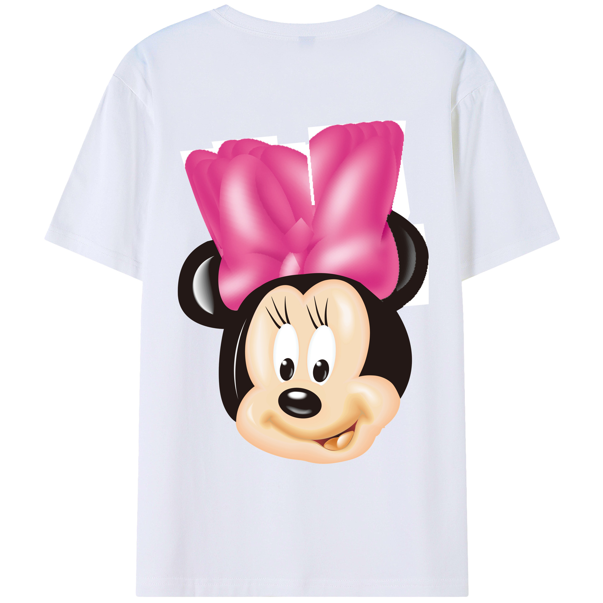 （画像用） ミッキーマウス Mickey Mouse レディース半袖Tシャツ(バックプリント)