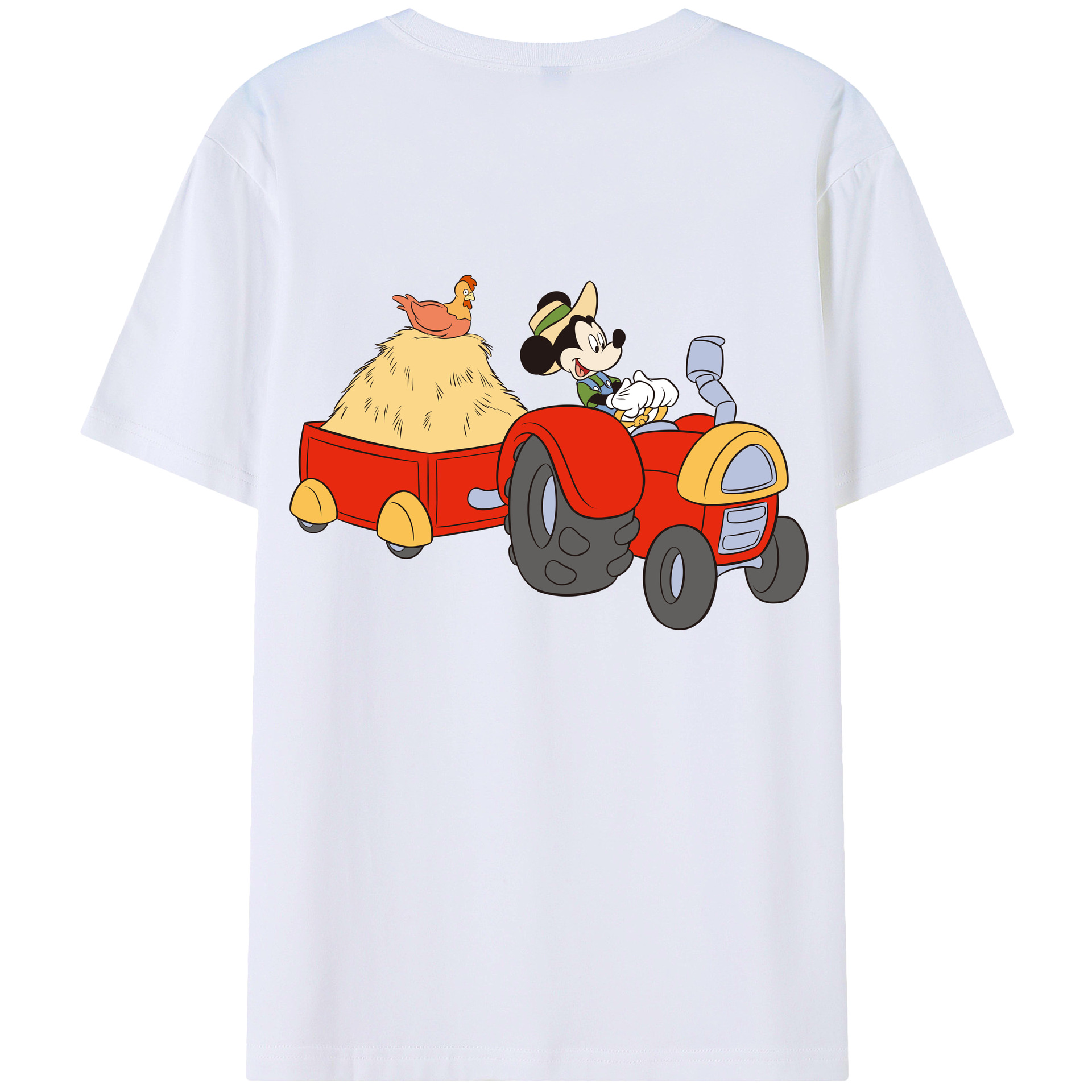 （画像用） ミッキーマウス Mickey Mouse レディース半袖Tシャツ(バックプリント)