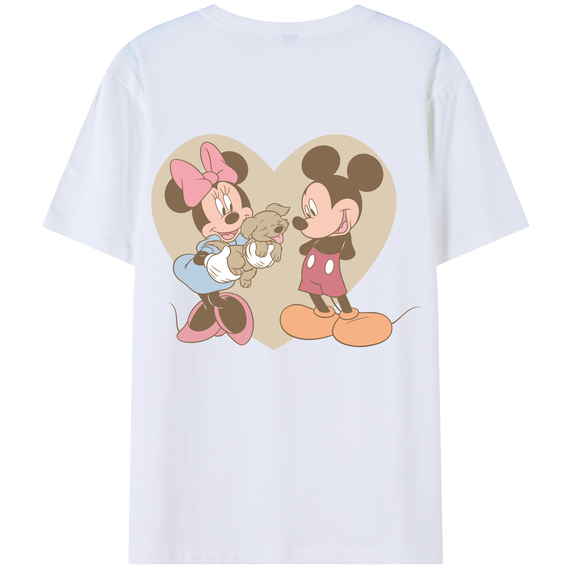 （画像用） ミッキーマウス Mickey Mouse レディース半袖Tシャツ(バックプリント)