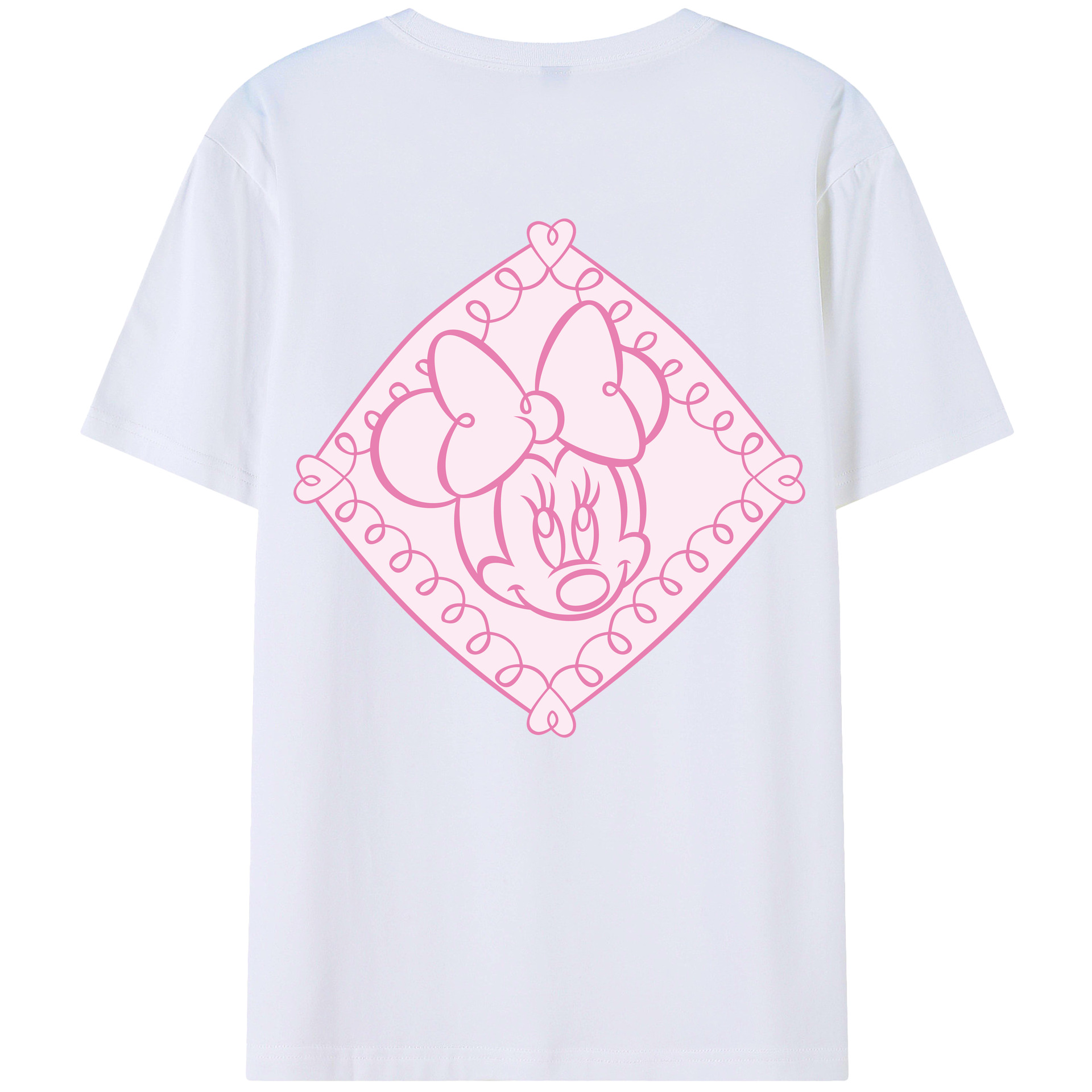 （画像用） ミッキーマウス Mickey Mouse レディース半袖Tシャツ(バックプリント)