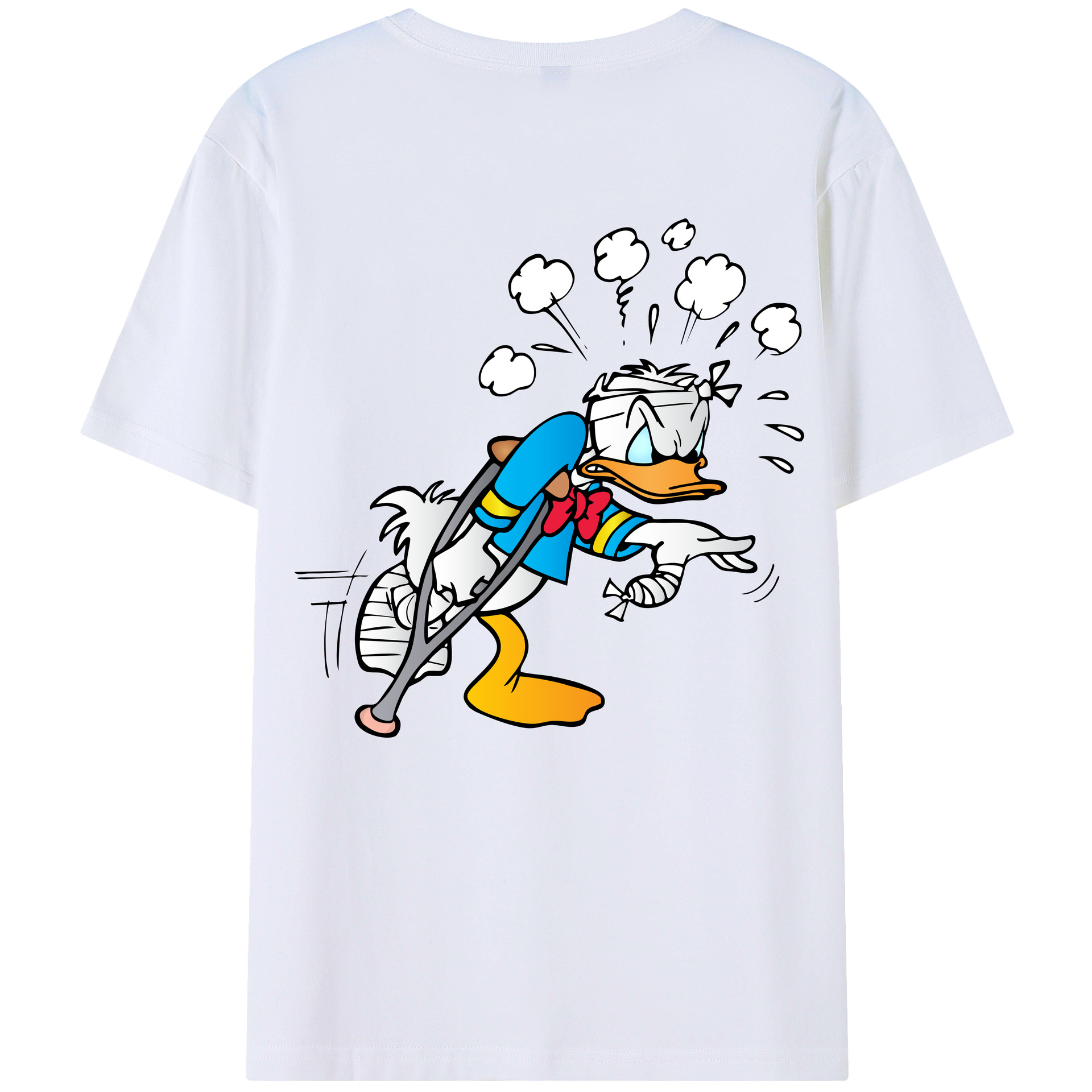 （画像用） ミッキーマウス Mickey Mouse レディース半袖Tシャツ(バックプリント)