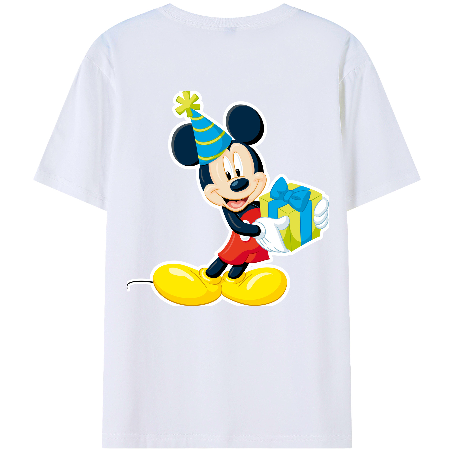 （画像用） ミッキーマウス Mickey Mouse レディース半袖Tシャツ(バックプリント)