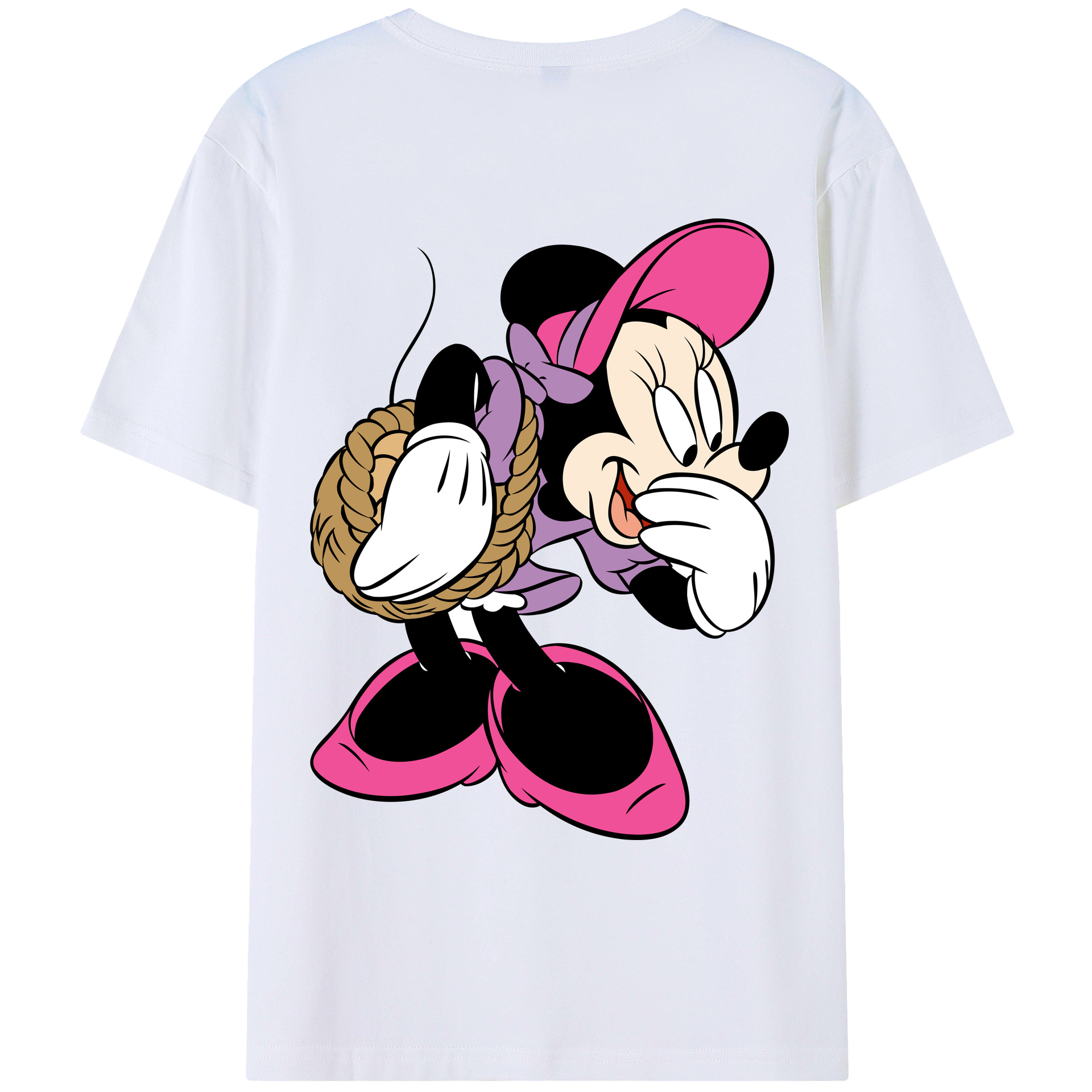 （画像用） ミッキーマウス Mickey Mouse レディース半袖Tシャツ(バックプリント)