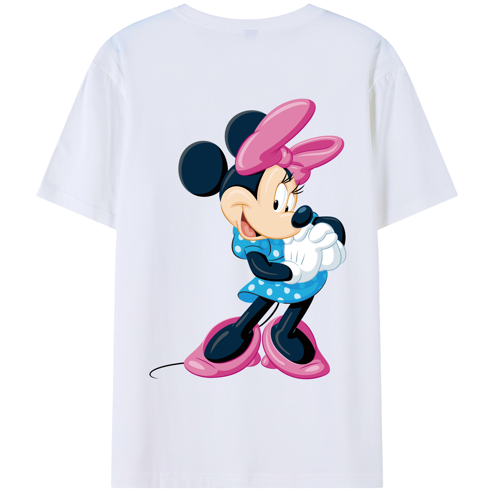（画像用） ミッキーマウス Mickey Mouse レディース半袖Tシャツ(バックプリント)