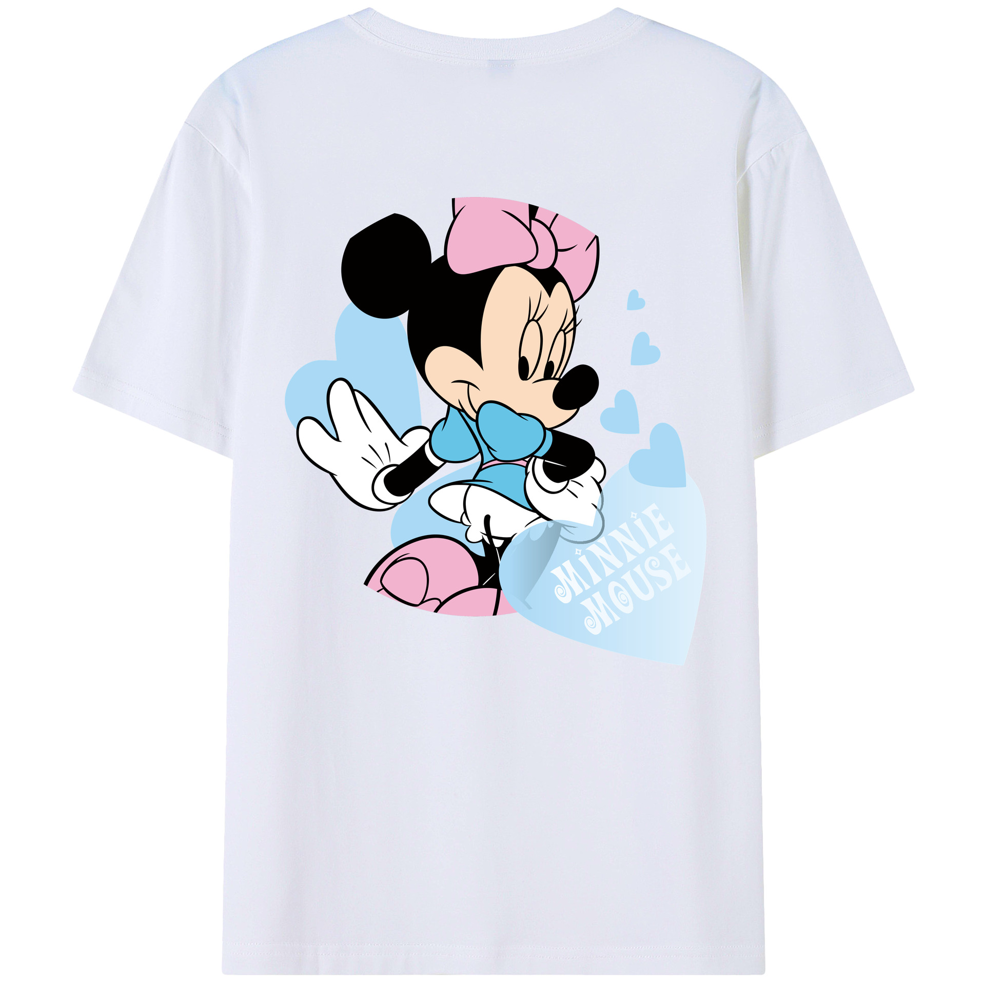 （画像用） ミッキーマウス Mickey Mouse レディース半袖Tシャツ(バックプリント)