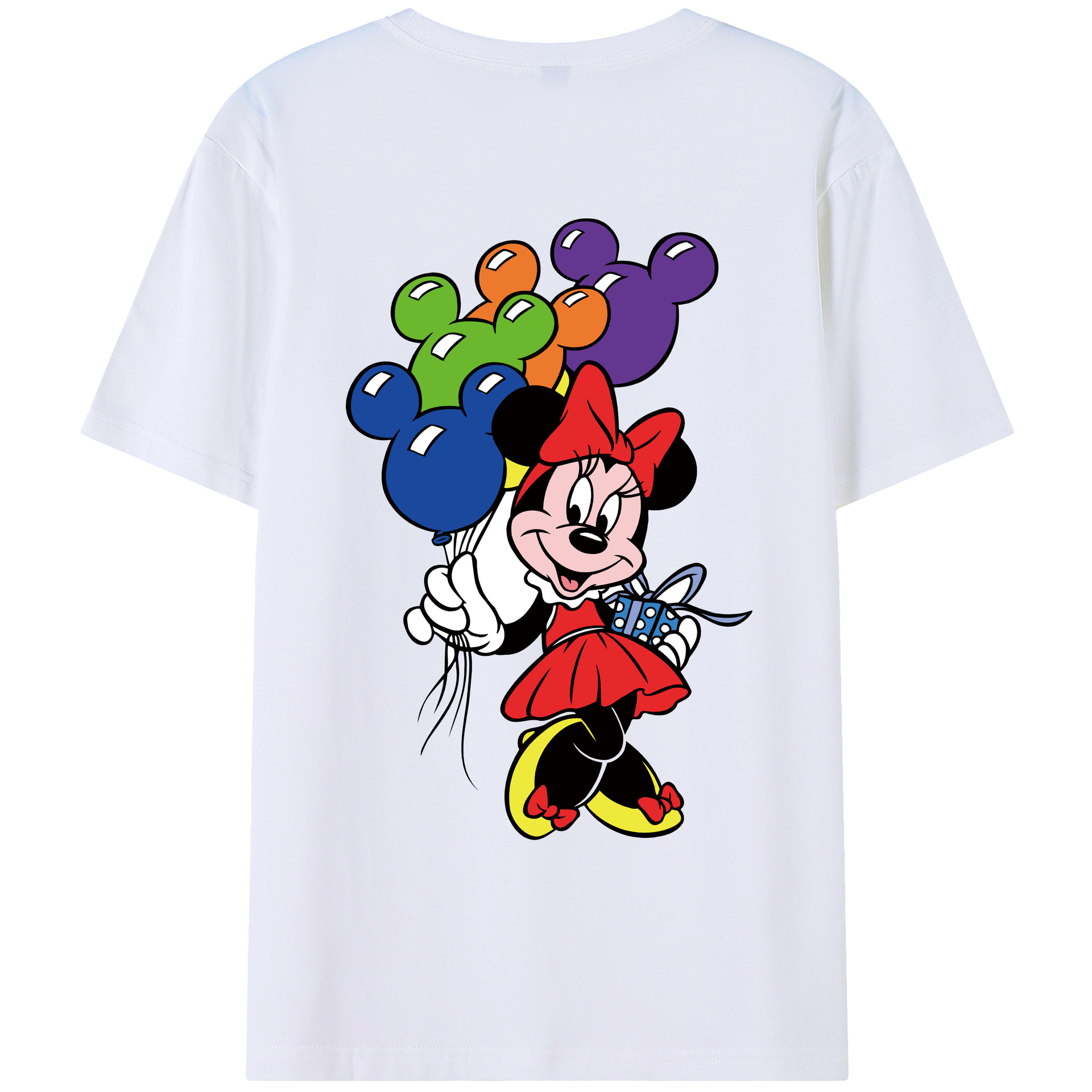 （画像用） ミッキーマウス Mickey Mouse レディース半袖Tシャツ(バックプリント)