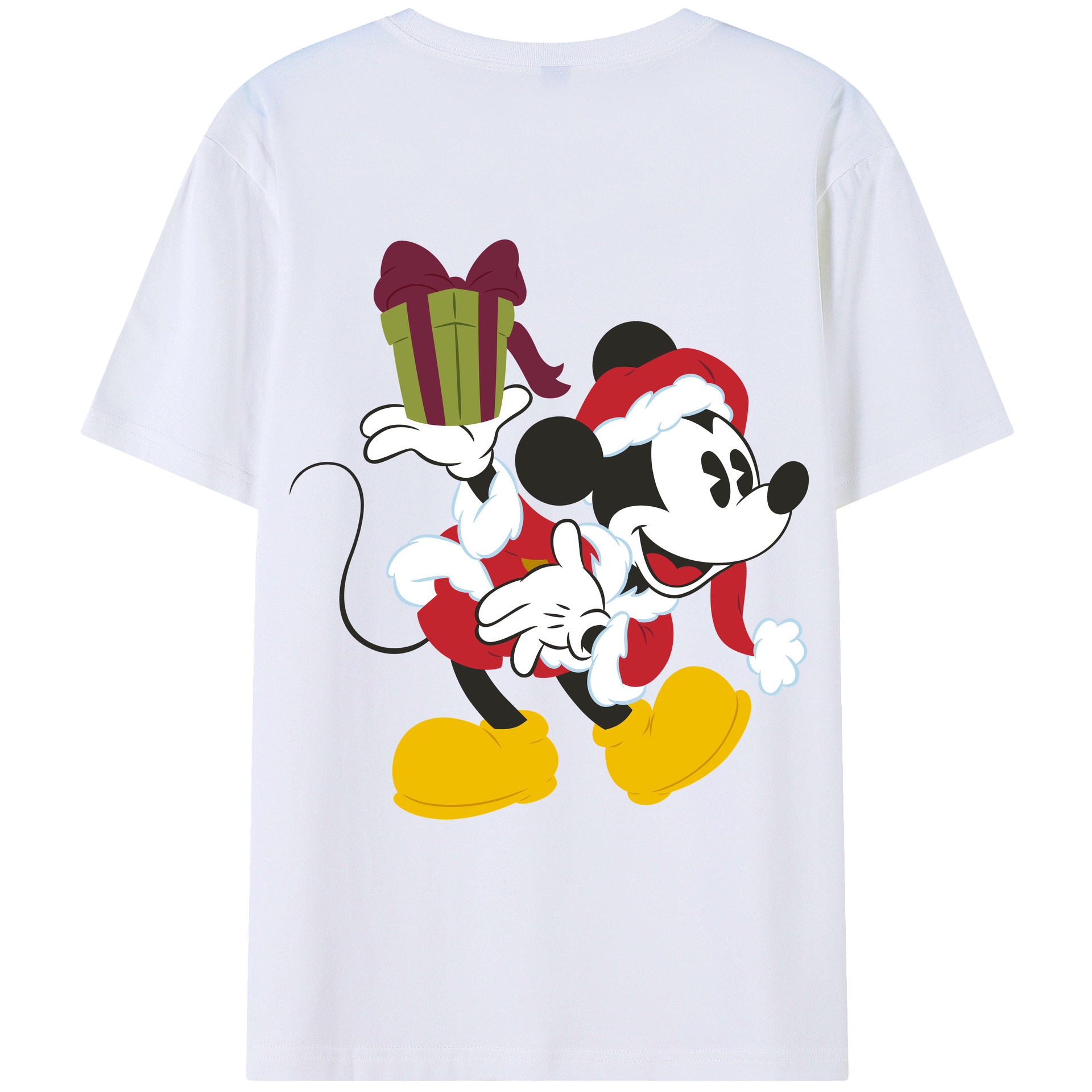 （画像用） ミッキーマウス Mickey Mouse レディース半袖Tシャツ(バックプリント)