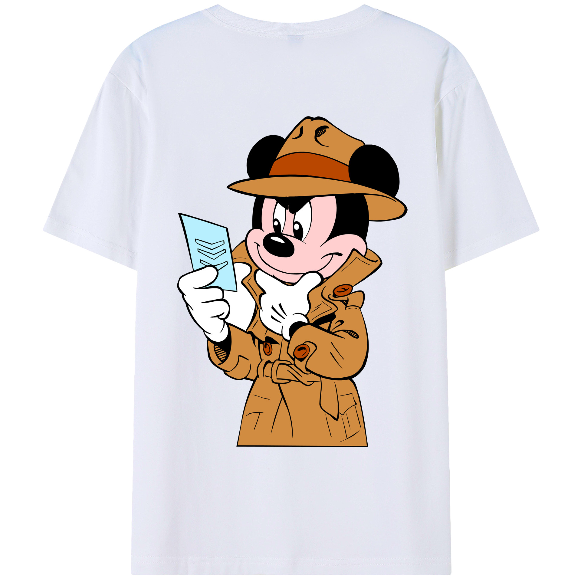 （画像用） ミッキーマウス Mickey Mouse レディース半袖Tシャツ(バックプリント)