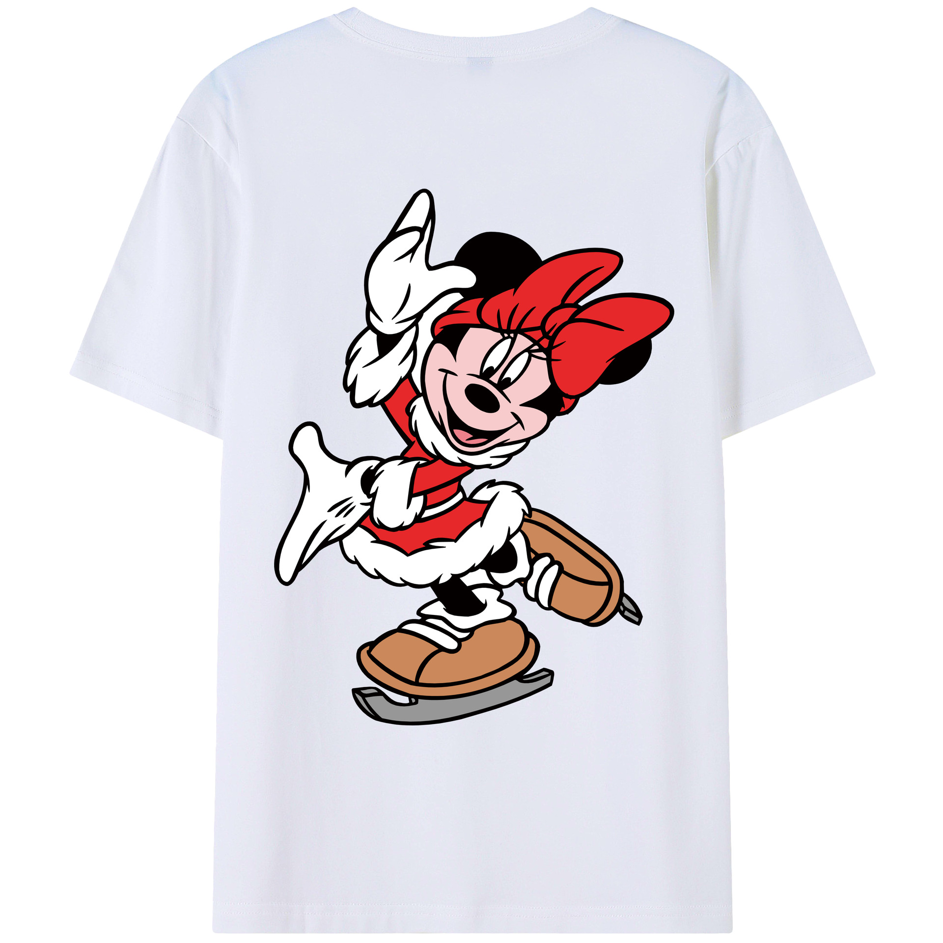 （画像用） ミッキーマウス Mickey Mouse レディース半袖Tシャツ(バックプリント)