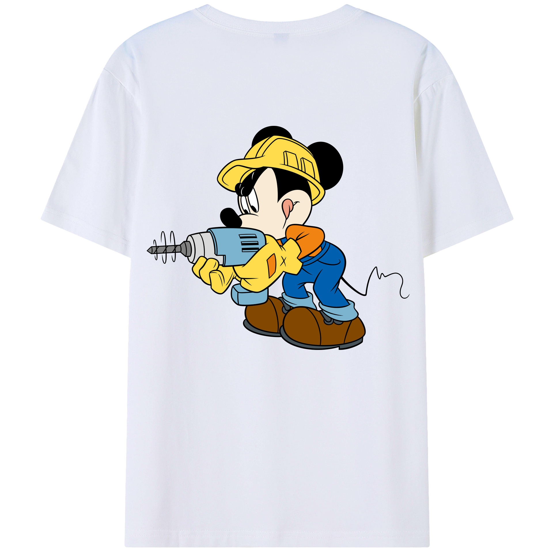 （画像用） ミッキーマウス Mickey Mouse レディース半袖Tシャツ(バックプリント)