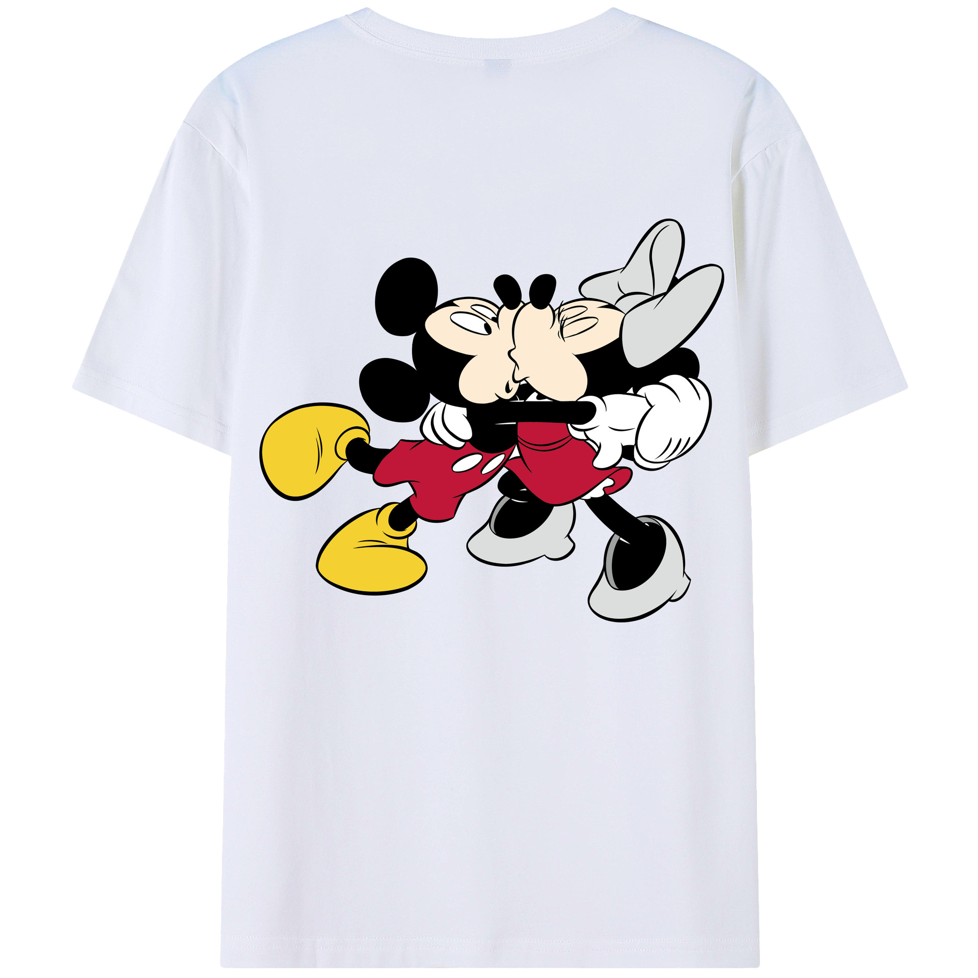 （画像用） ミッキーマウス Mickey Mouse レディース半袖Tシャツ(バックプリント)