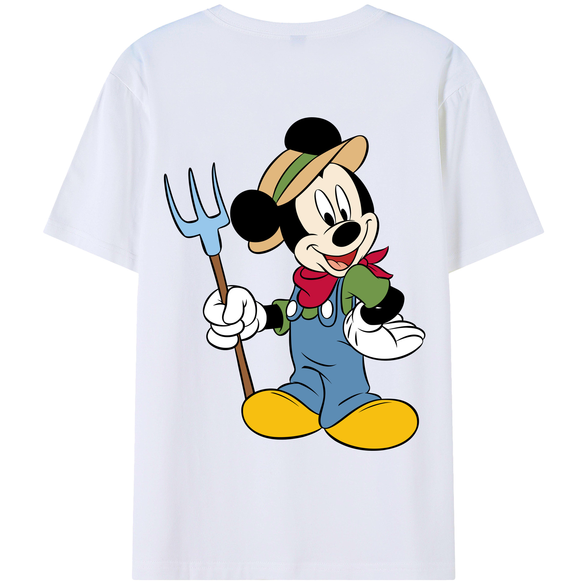 （画像用） ミッキーマウス Mickey Mouse レディース半袖Tシャツ(バックプリント)