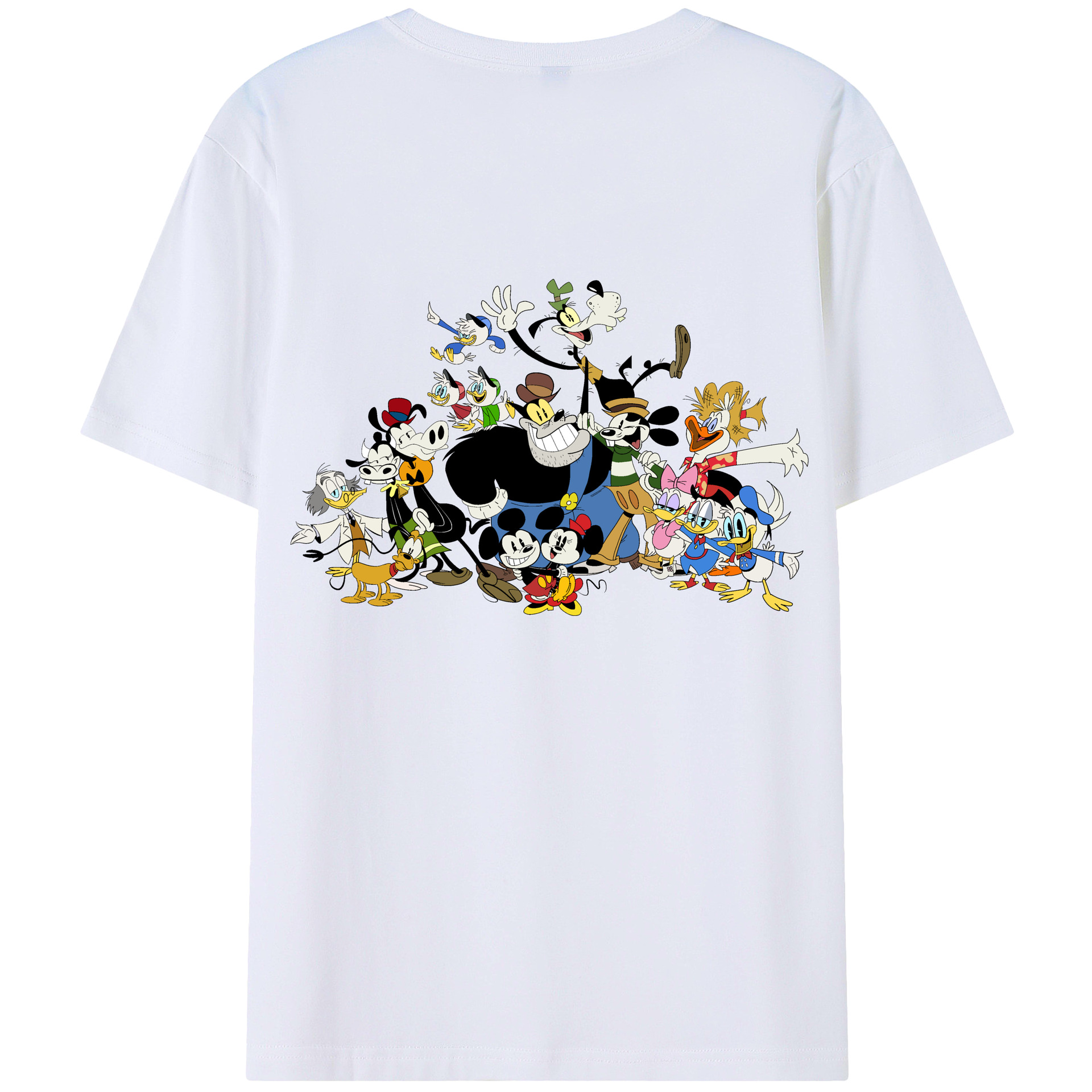 （画像用） ミッキーマウス Mickey Mouse レディース半袖Tシャツ(バックプリント)