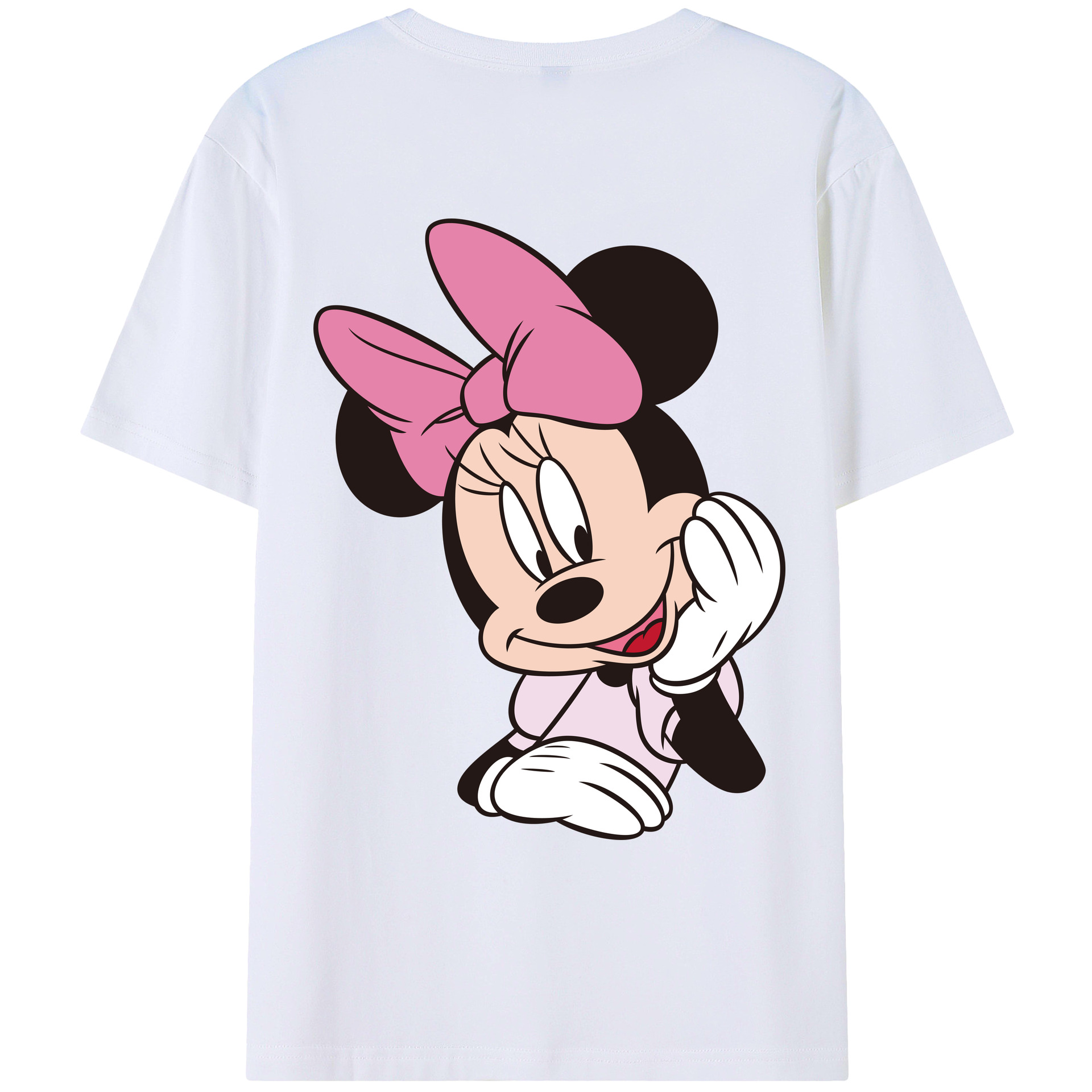 （画像用） ミッキーマウス Mickey Mouse レディース半袖Tシャツ(バックプリント)