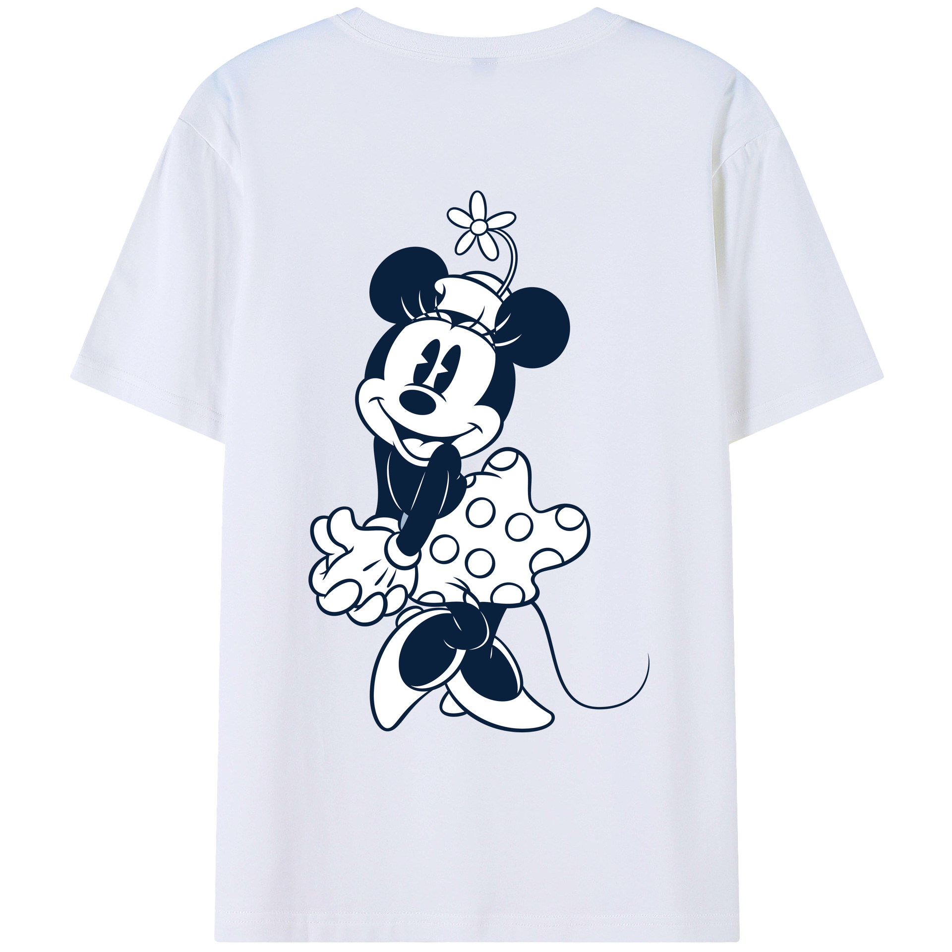 （画像用） ミッキーマウス Mickey Mouse レディース半袖Tシャツ(バックプリント)
