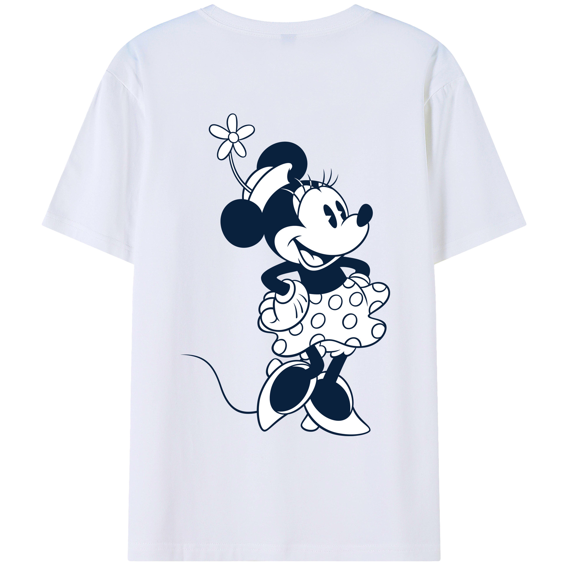 （画像用） ミッキーマウス Mickey Mouse レディース半袖Tシャツ(バックプリント)