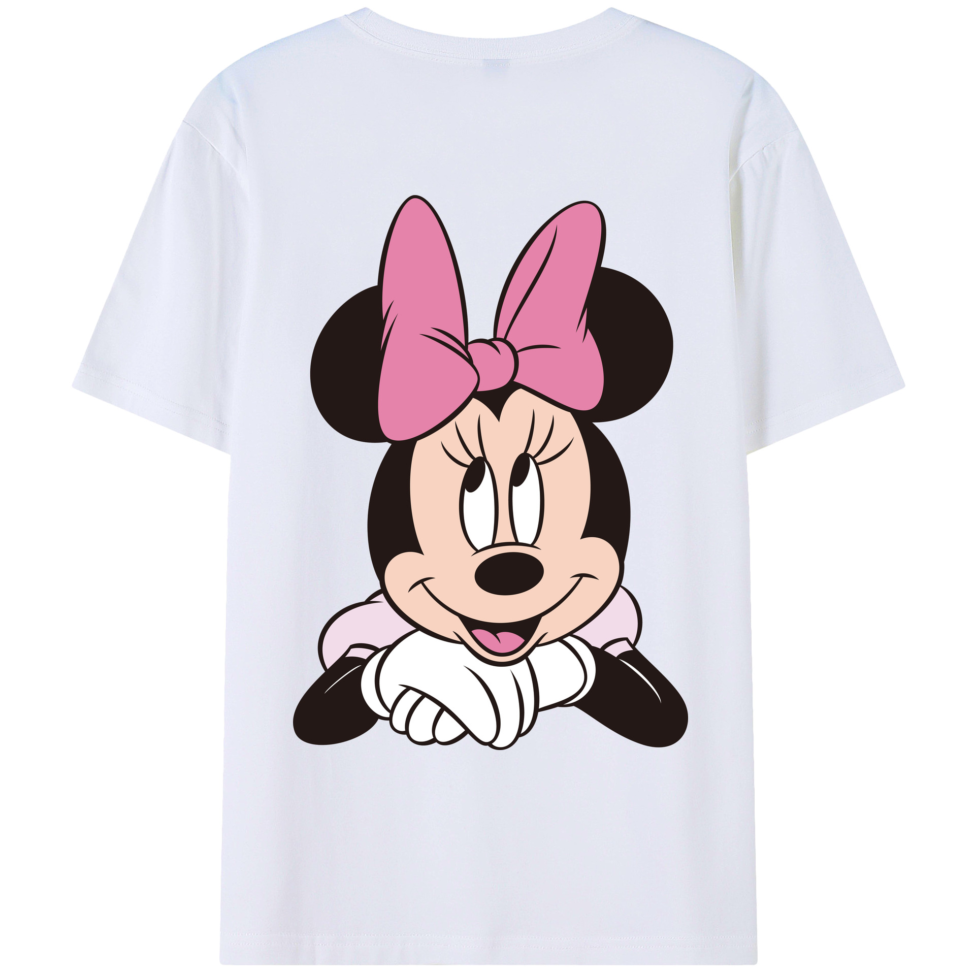 （画像用） ミッキーマウス Mickey Mouse レディース半袖Tシャツ(バックプリント)