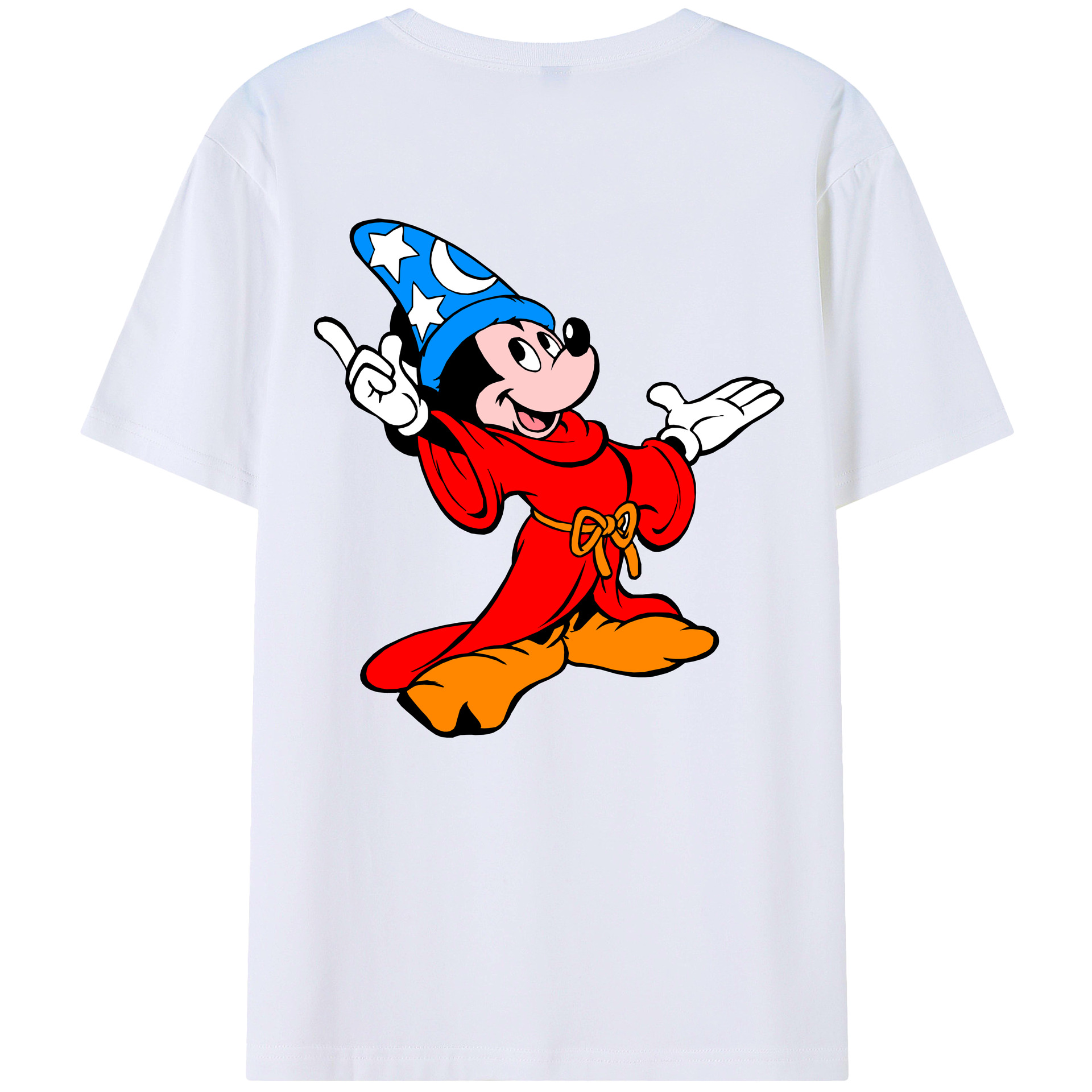 （画像用） ミッキーマウス Mickey Mouse レディース半袖Tシャツ(バックプリント)