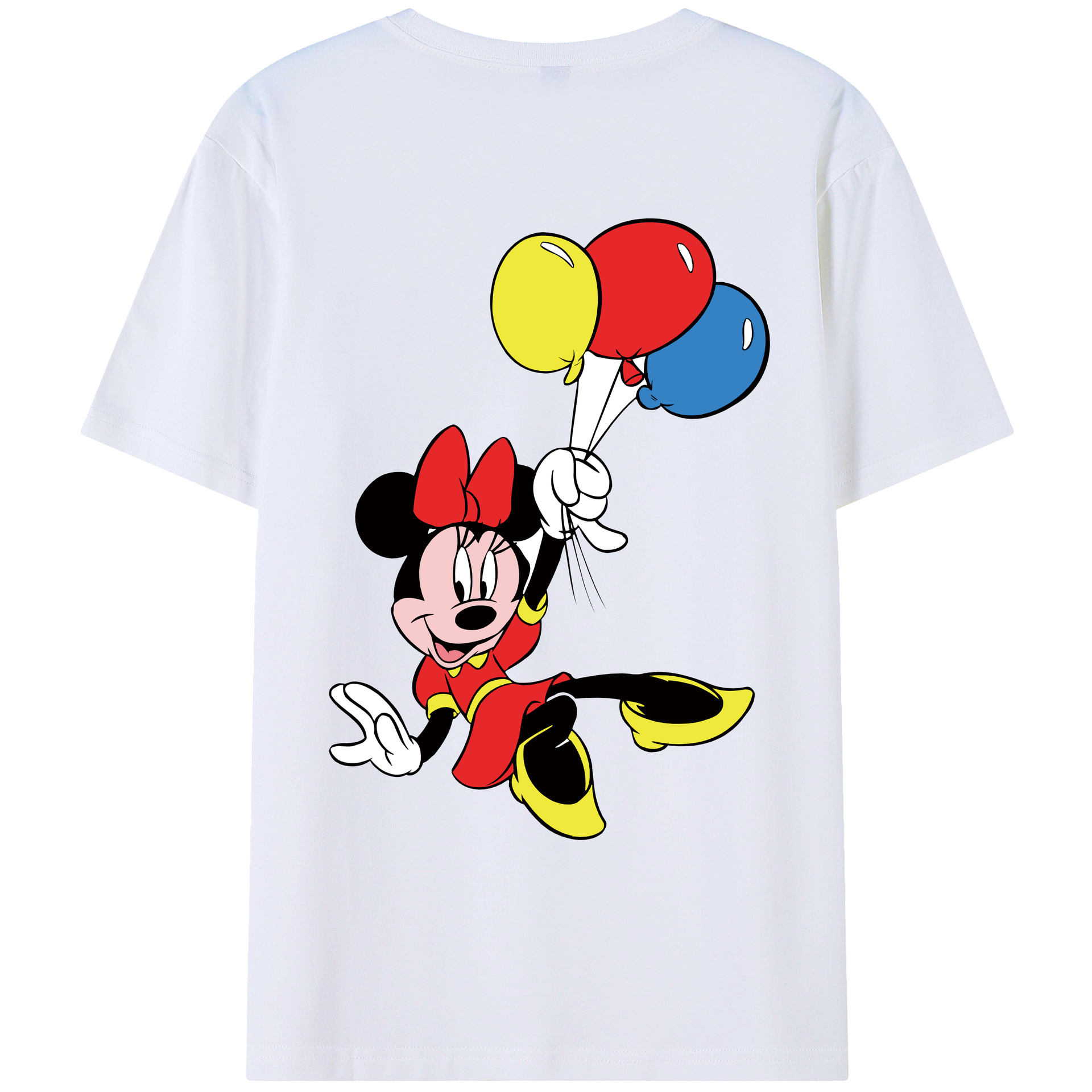 （画像用） ミッキーマウス Mickey Mouse レディース半袖Tシャツ(バックプリント)