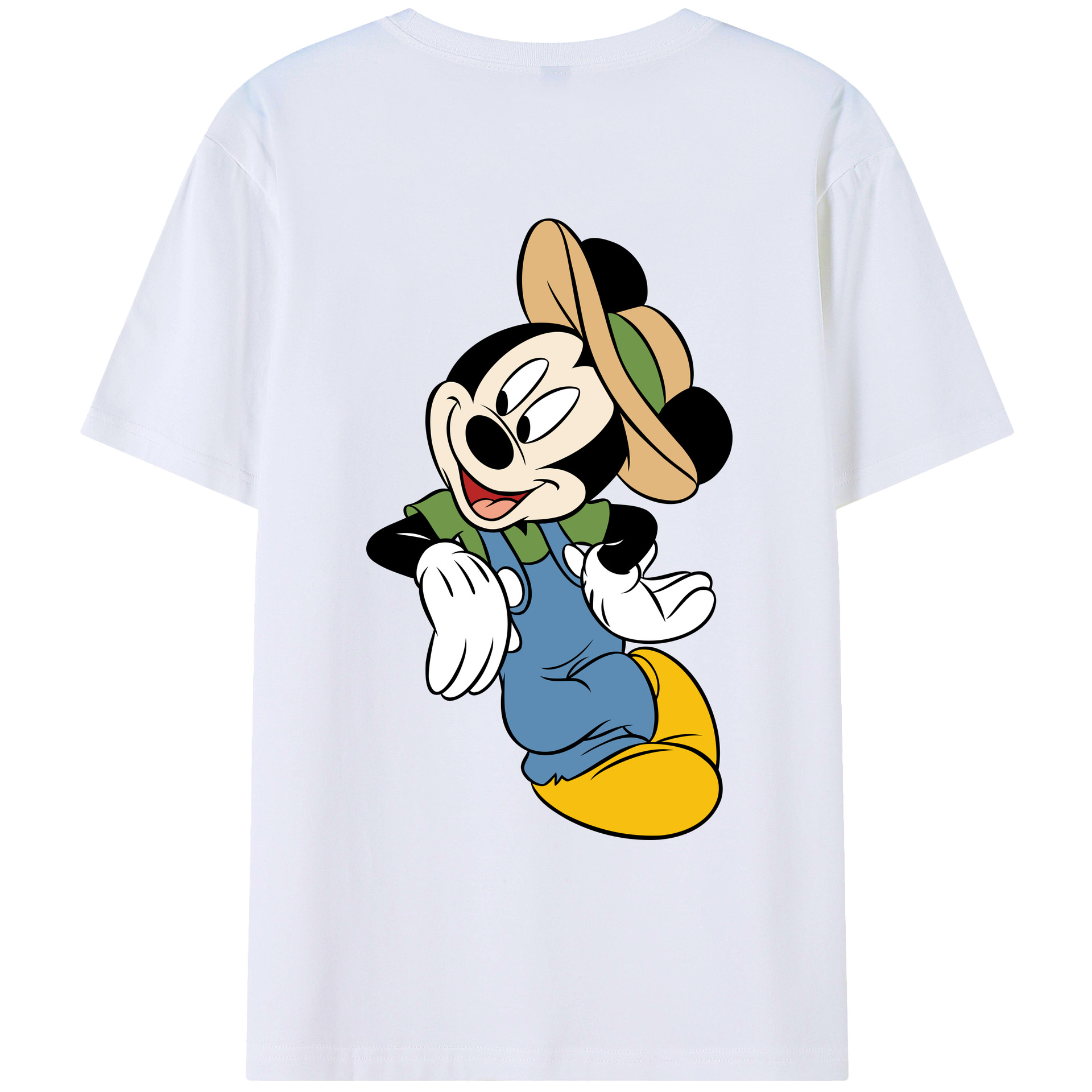 （画像用） ミッキーマウス Mickey Mouse レディース半袖Tシャツ(バックプリント)