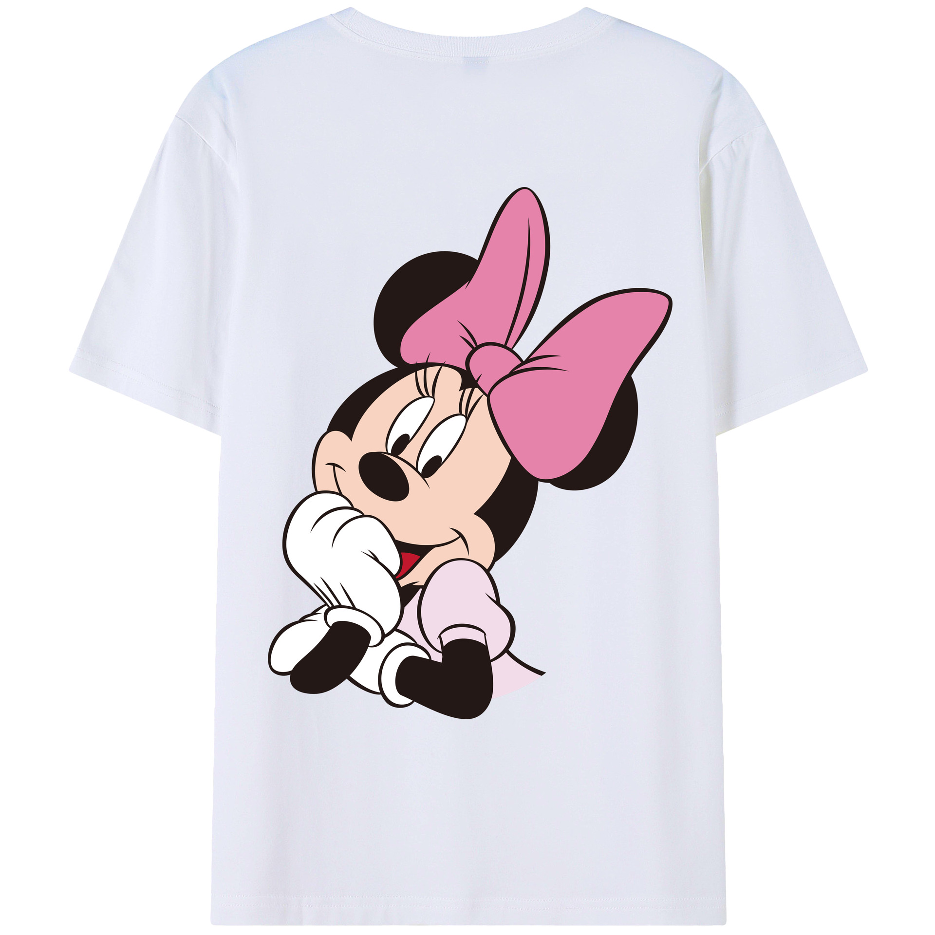 （画像用） ミッキーマウス Mickey Mouse レディース半袖Tシャツ(バックプリント)