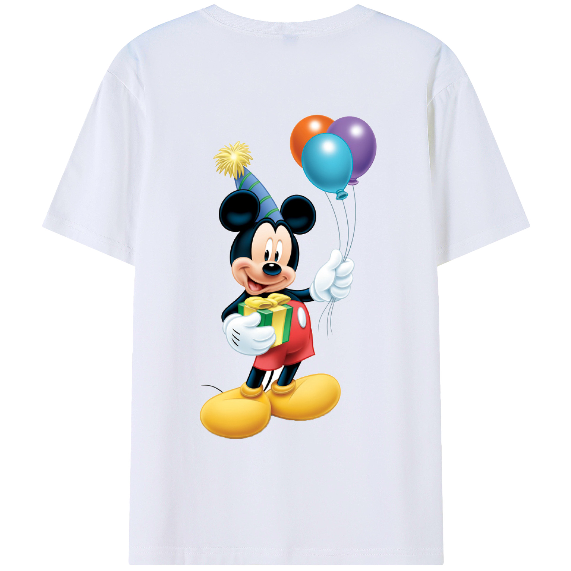 （画像用） ミッキーマウス Mickey Mouse レディース半袖Tシャツ(バックプリント)