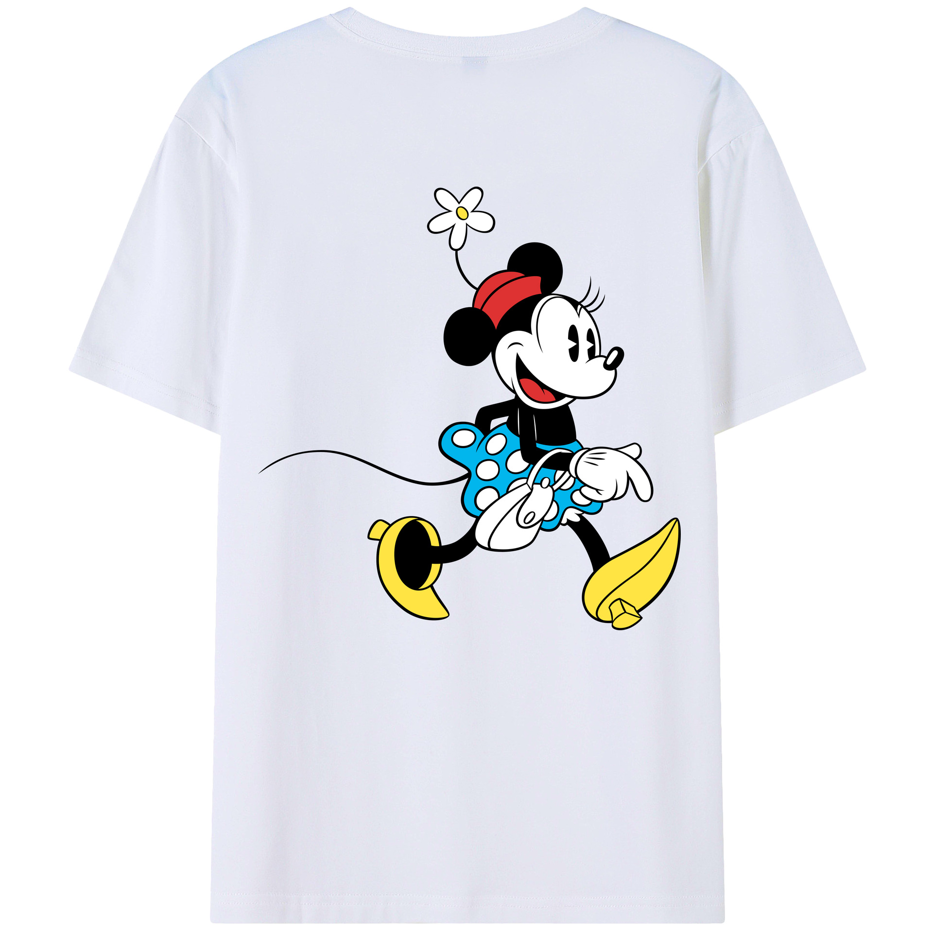 （画像用） ミッキーマウス Mickey Mouse レディース半袖Tシャツ(バックプリント)