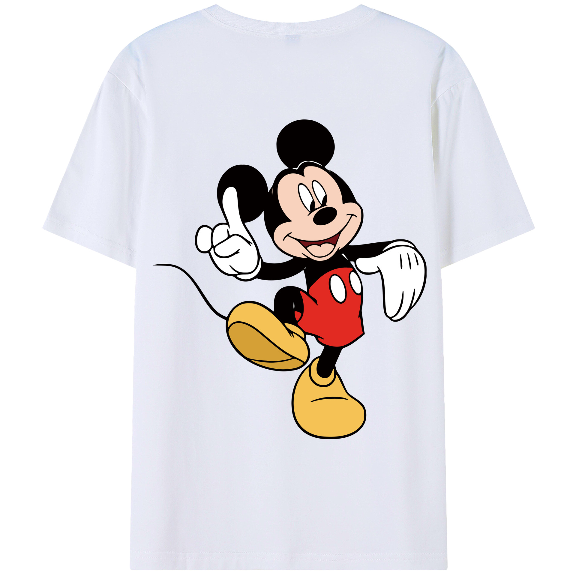（画像用） ミッキーマウス Mickey Mouse レディース半袖Tシャツ(バックプリント)