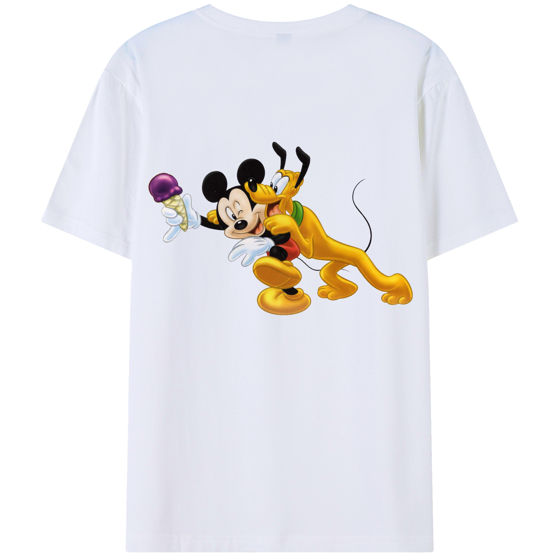 （画像用） ミッキーマウス Mickey Mouse レディース半袖Tシャツ(バックプリント)