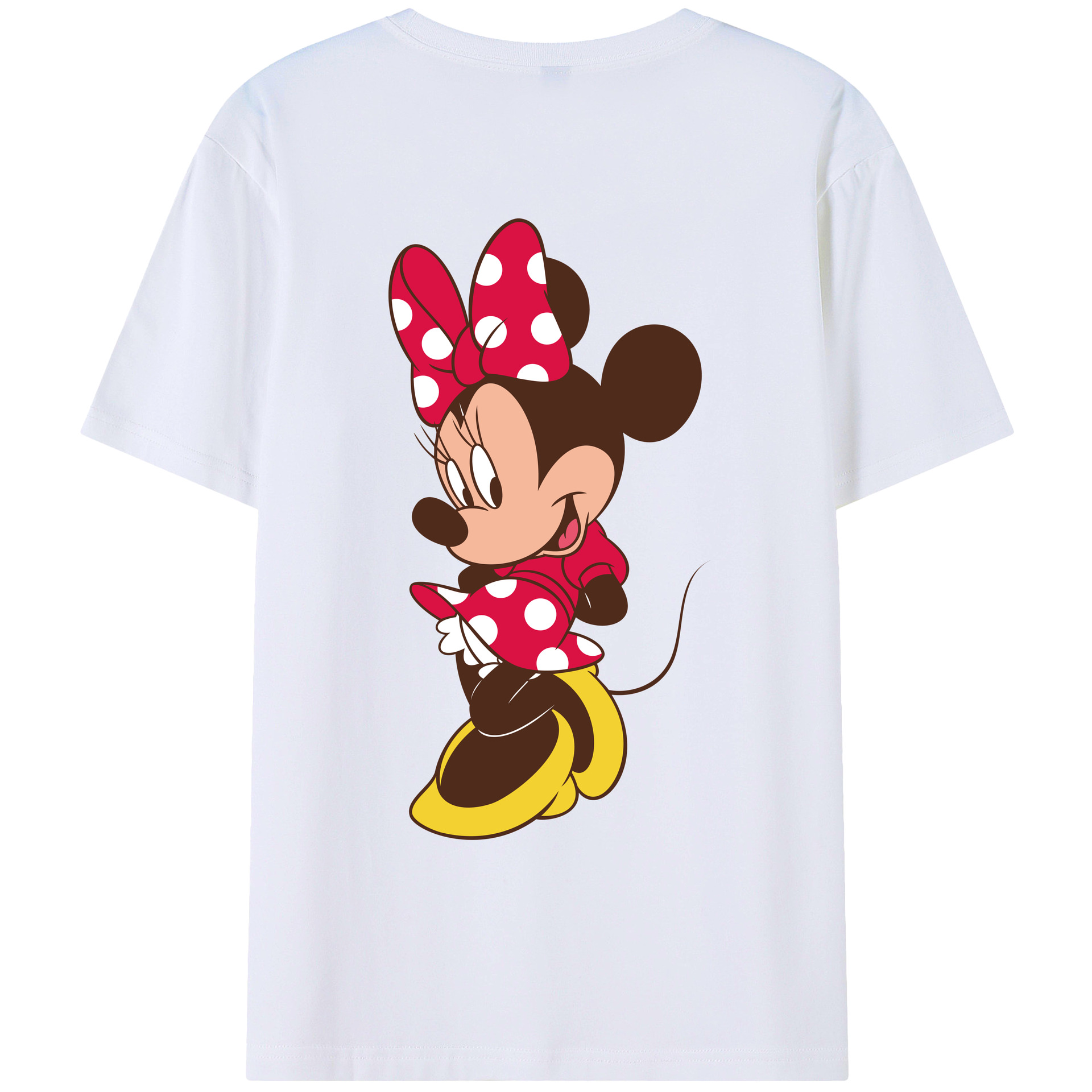（画像用） ミッキーマウス Mickey Mouse レディース半袖Tシャツ(バックプリント)