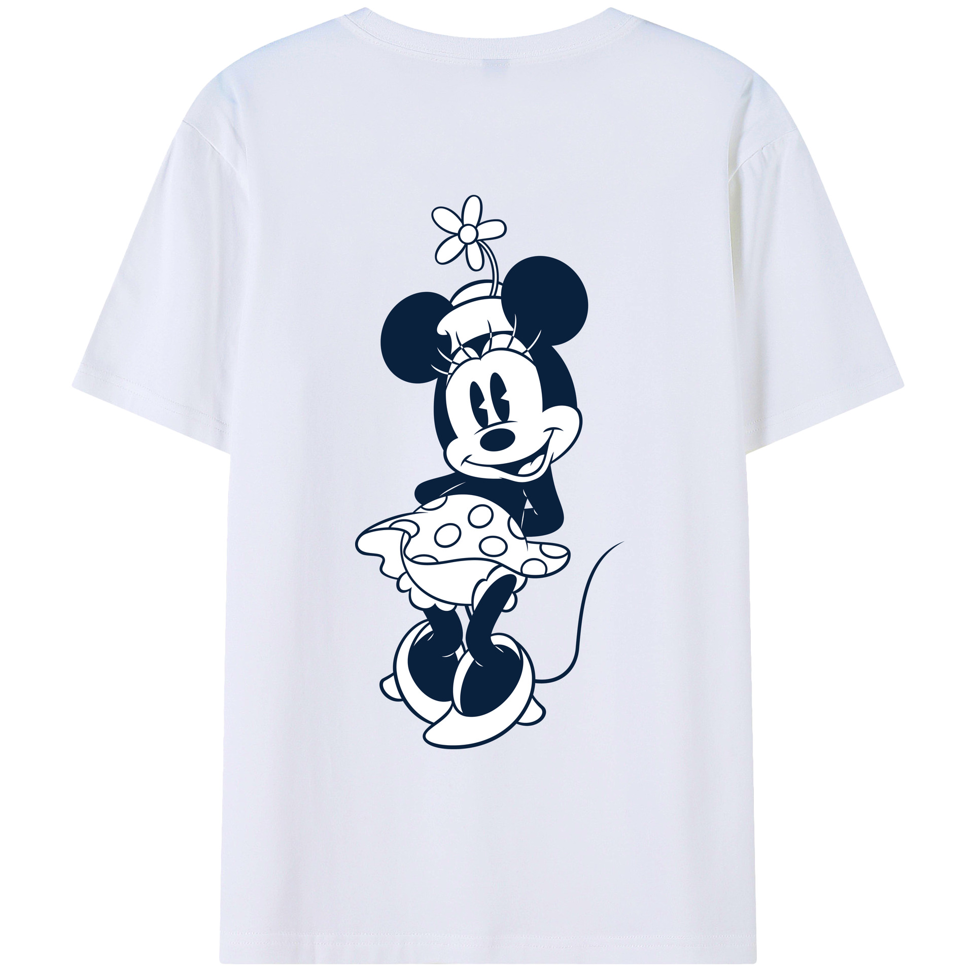 （画像用） ミッキーマウス Mickey Mouse レディース半袖Tシャツ(バックプリント)