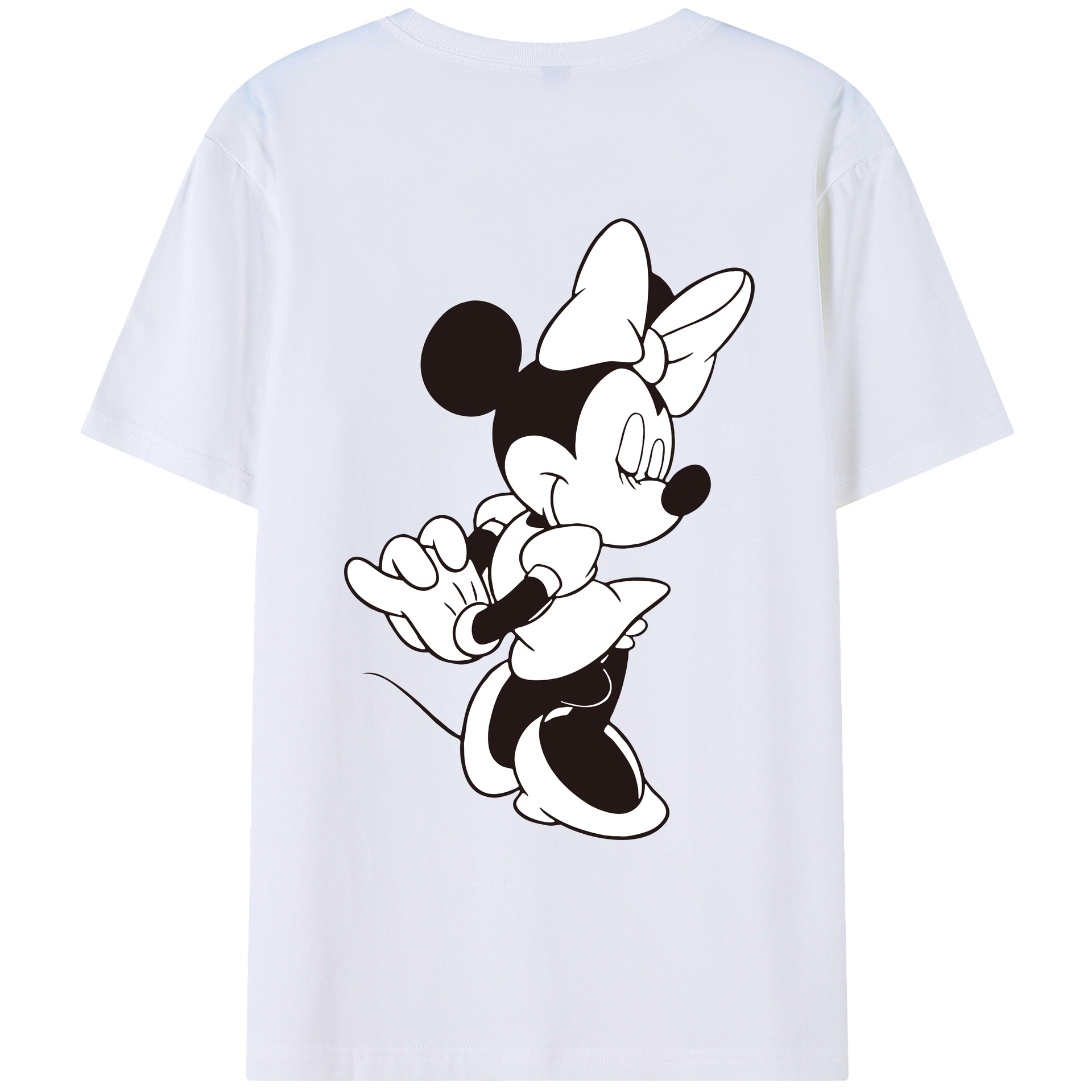 ミッキーマウス Mickey Mouse レディース半袖Tシャツ(バックプリント)