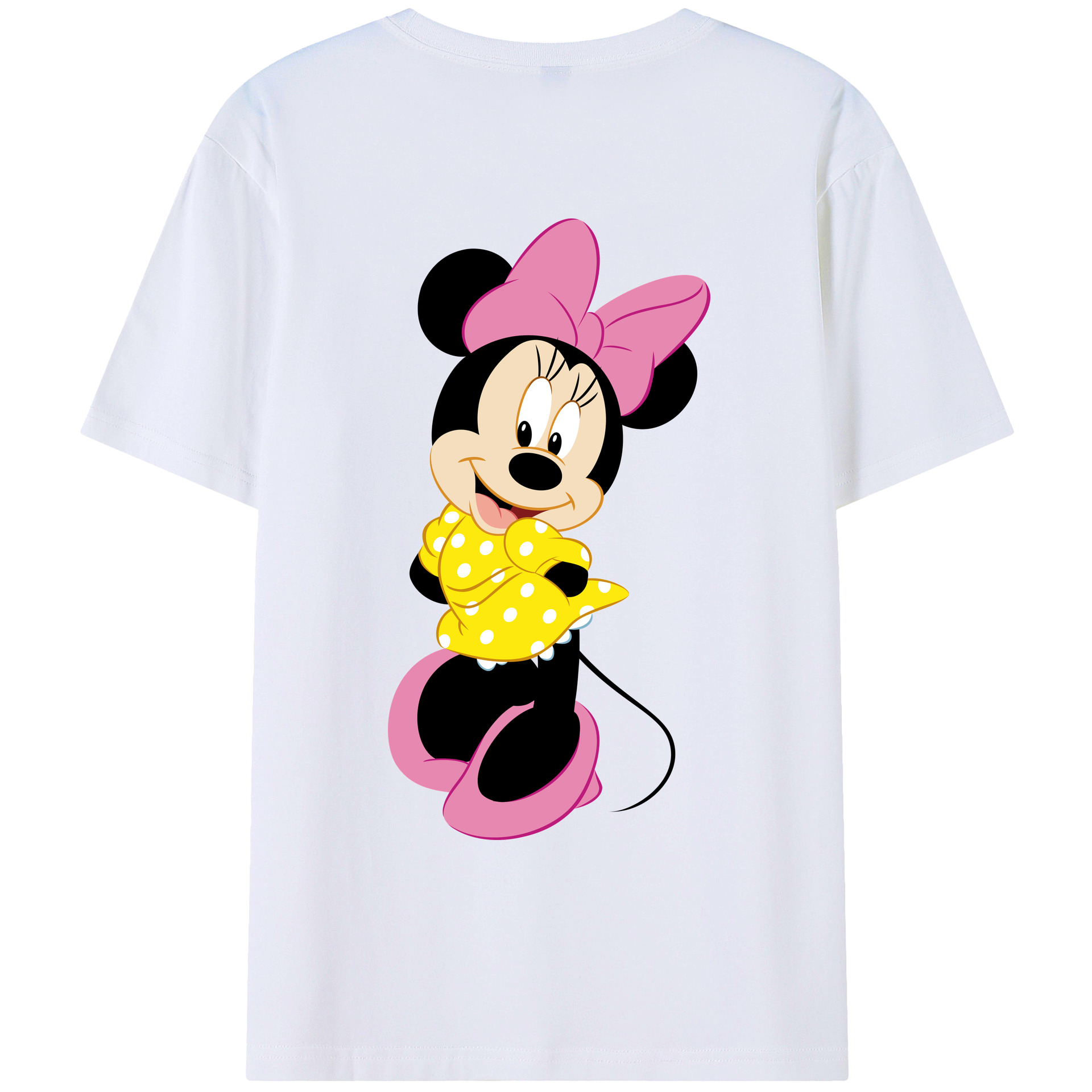 （画像用） ミッキーマウス Mickey Mouse レディース半袖Tシャツ(バックプリント)