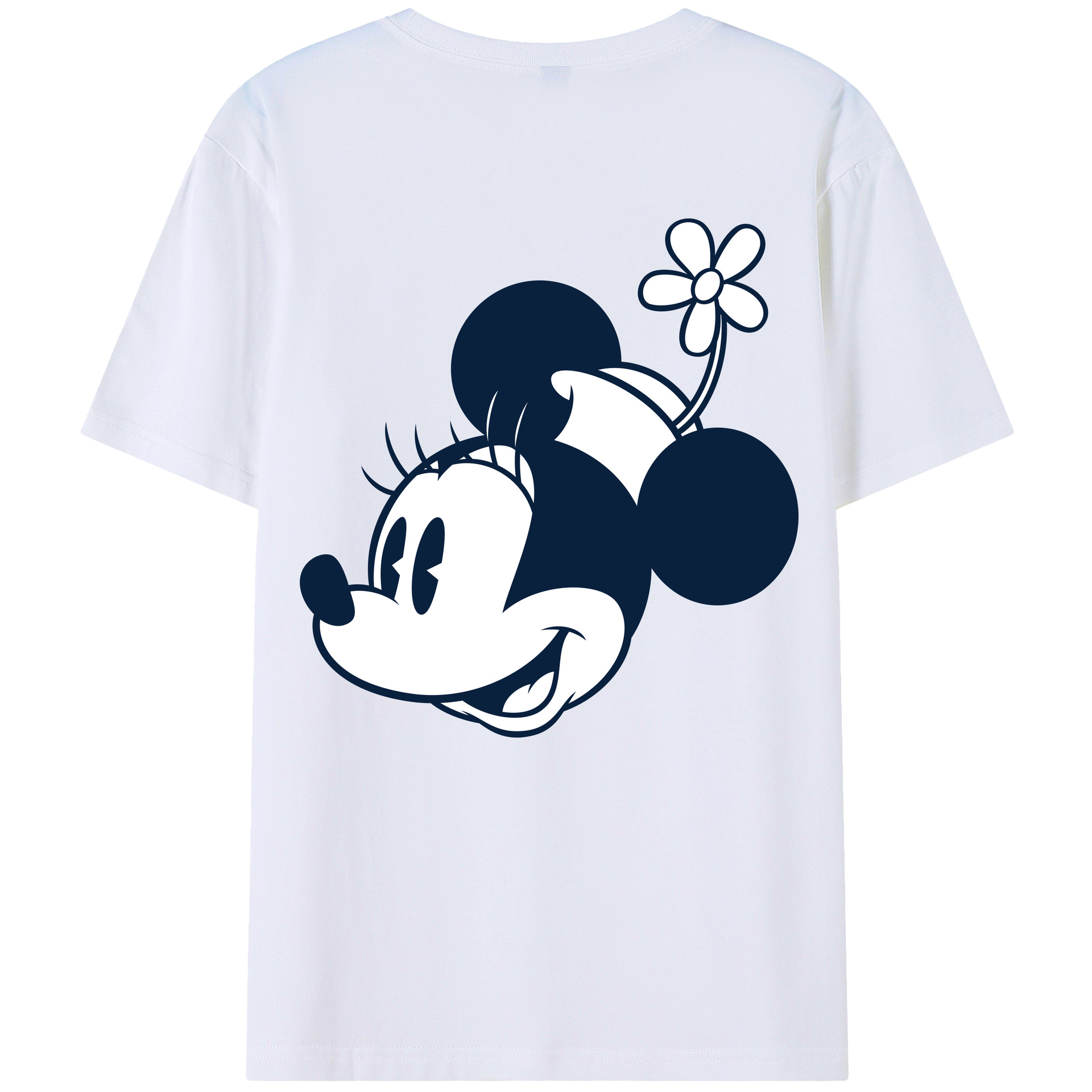 （画像用） ミッキーマウス Mickey Mouse レディース半袖Tシャツ(バックプリント)