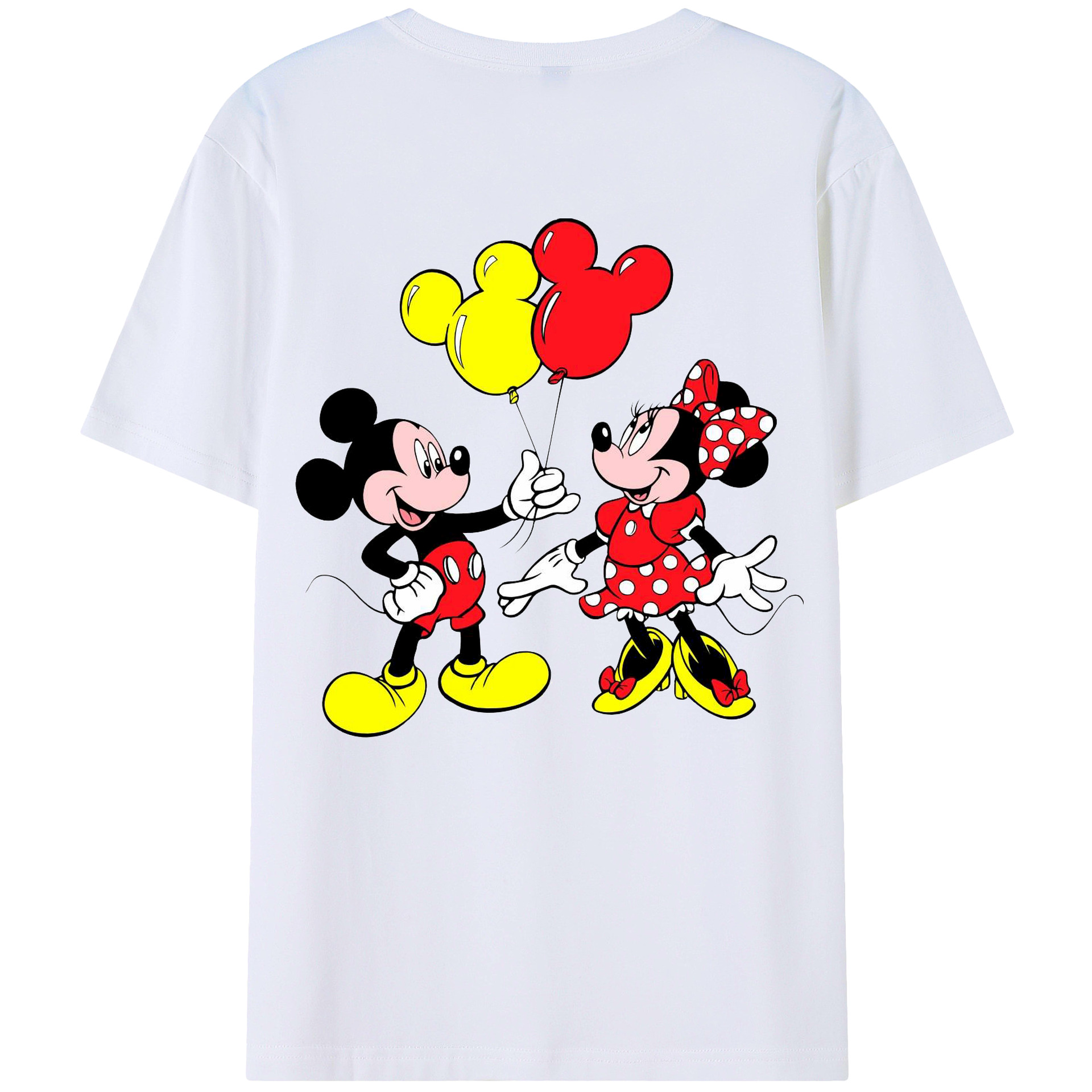 （画像用） ミッキーマウス Mickey Mouse レディース半袖Tシャツ(バックプリント)
