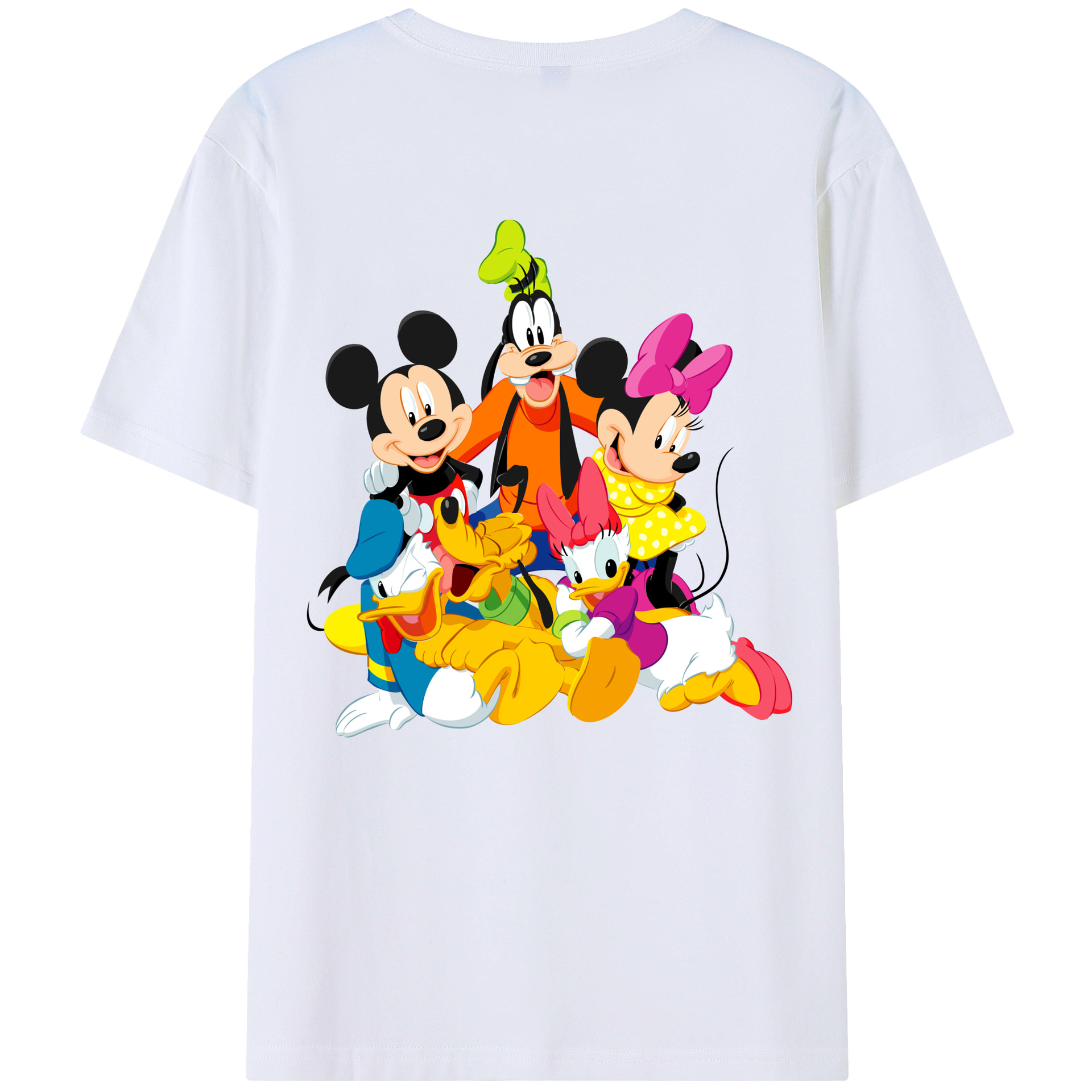 （画像用） ミッキーマウス Mickey Mouse レディース半袖Tシャツ(バックプリント)