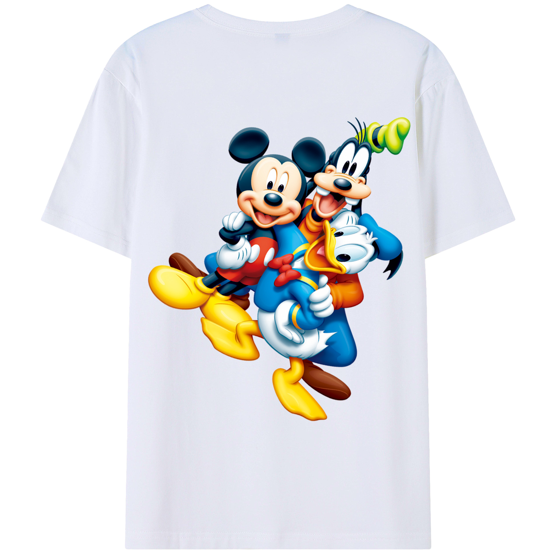 （画像用） ミッキーマウス Mickey Mouse レディース半袖Tシャツ(バックプリント)