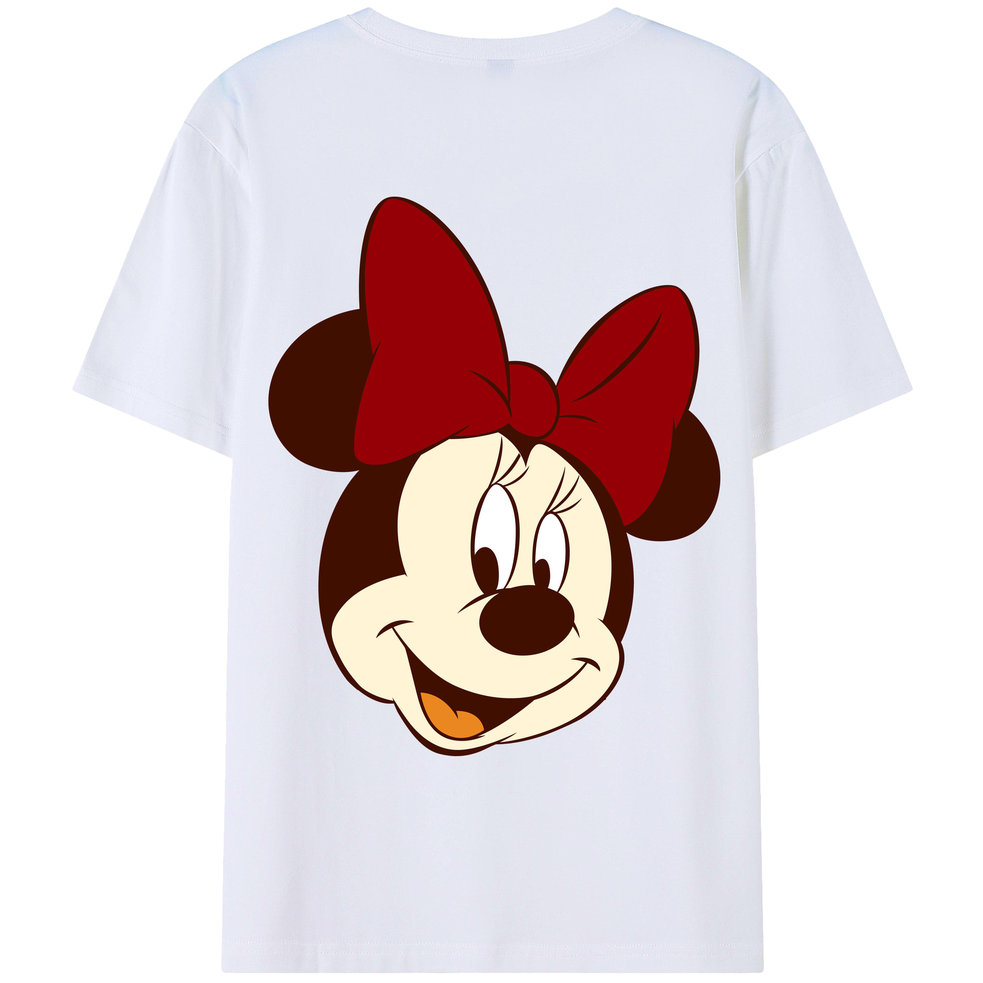 （画像用） ミッキーマウス Mickey Mouse レディース半袖Tシャツ(バックプリント)