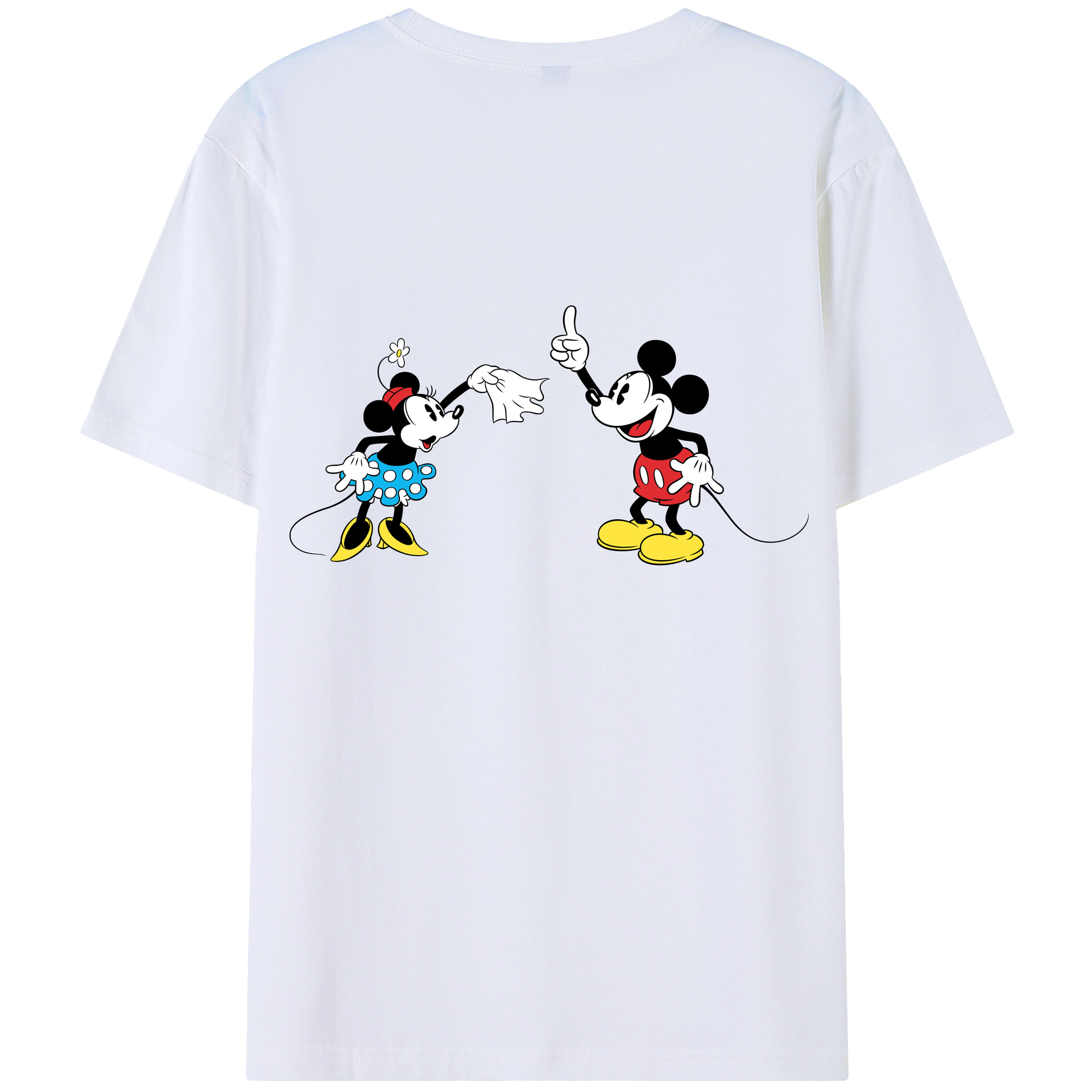 （画像用） ミッキーマウス Mickey Mouse レディース半袖Tシャツ(バックプリント)