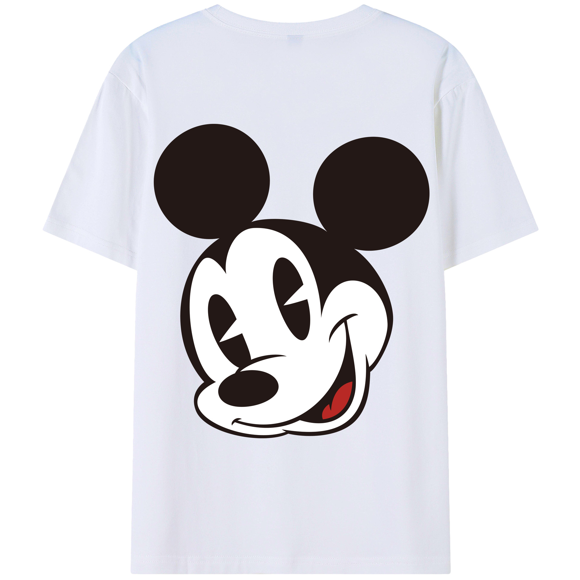（画像用） ミッキーマウス Mickey Mouse レディース半袖Tシャツ(バックプリント)